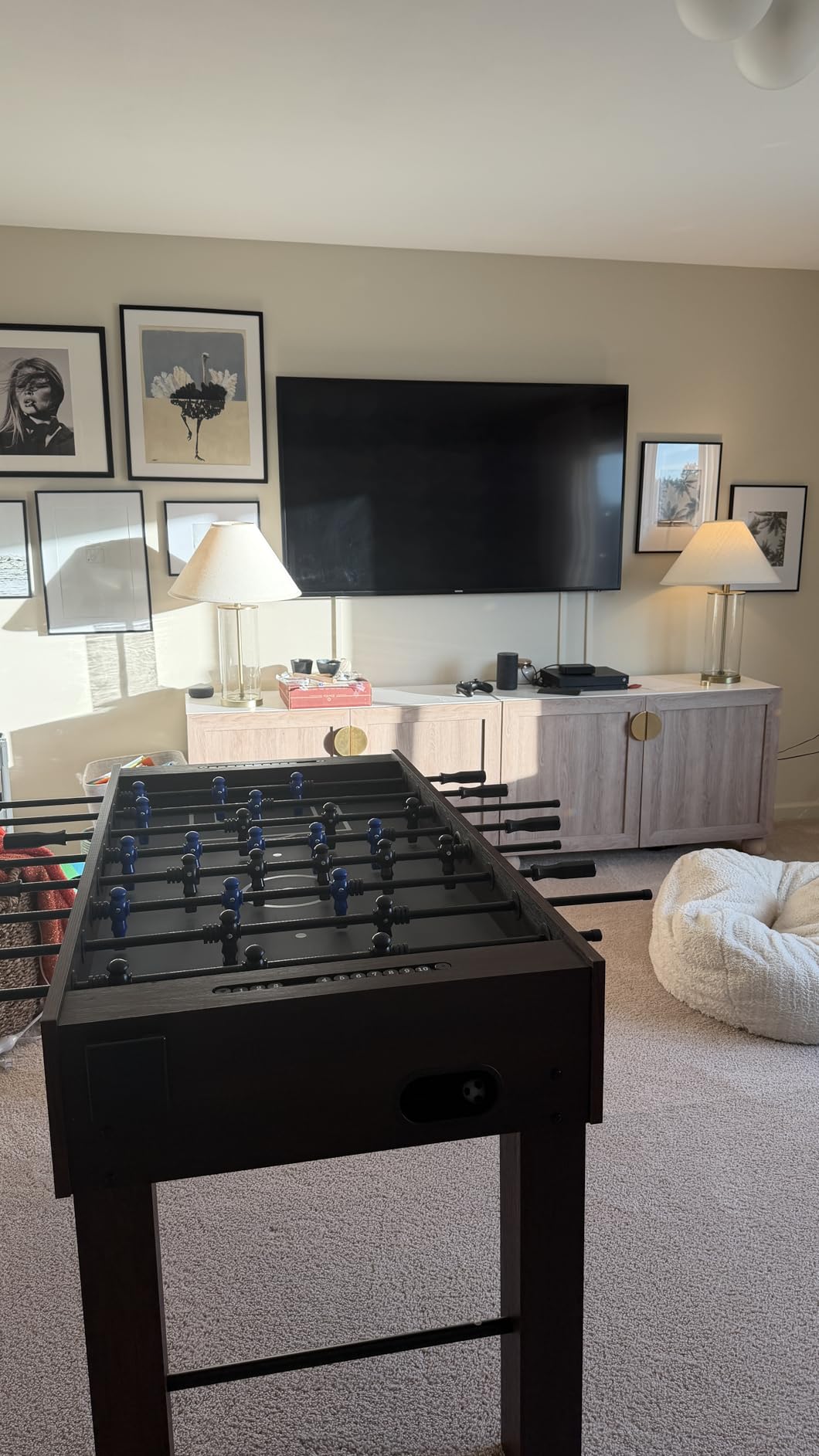 54 Inch Full Size Foosball Table for Home, Soccer Game Table | 54
