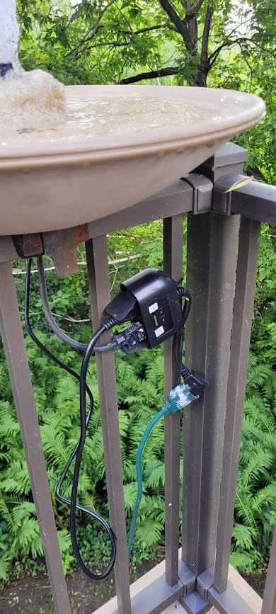 EIGHTREE Outdoor Smart Plug Waterproof, Smart Outlet Plug with 2 Independently Controlled Outlets, Compatible with Alexa and Google Assistant, Voice & Remote Control, Timer&Schedule, 2.4GHz Only customer photo 2