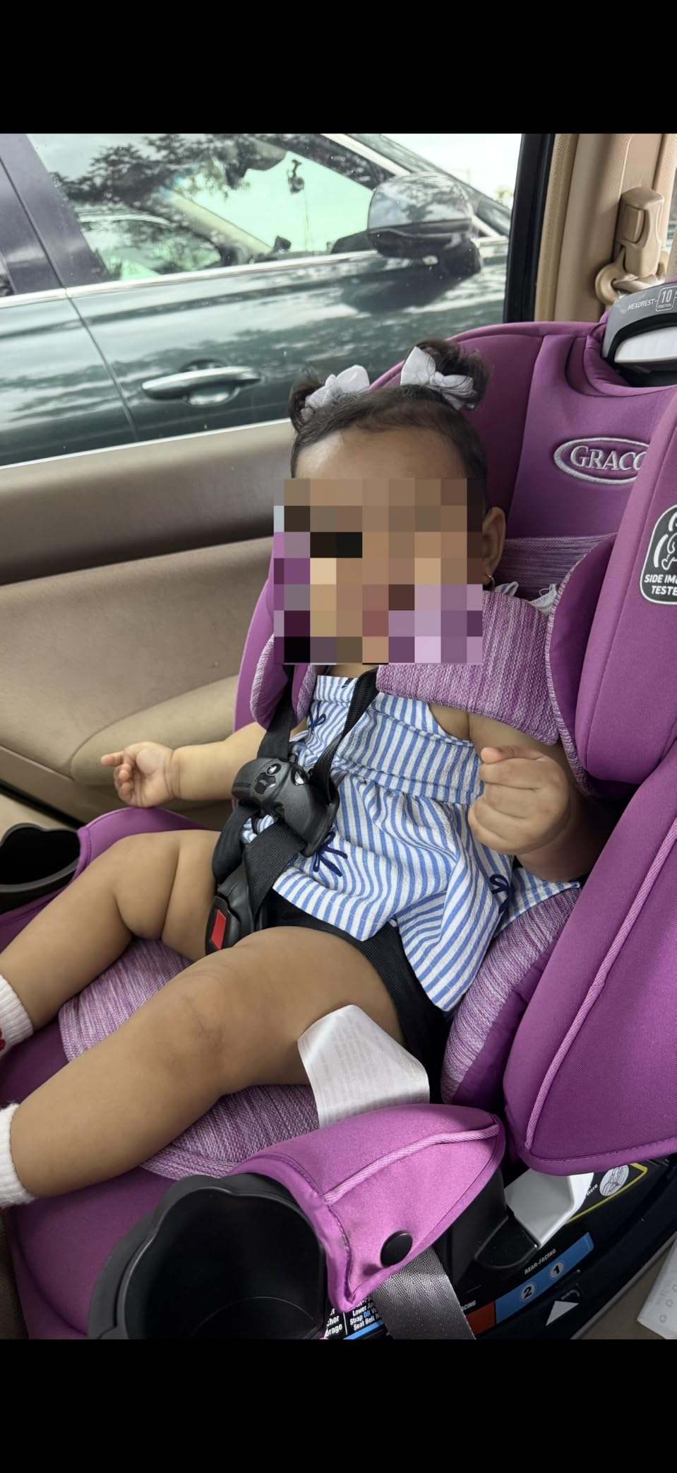 Graco Slimfit 3-in-1 Convertible Car Seat, Ultra-Space-Saving Design, Silas, Suitable for Rear and Forward-Facing, Highback Booster Seat with 10-Position Headrest customer photo 1