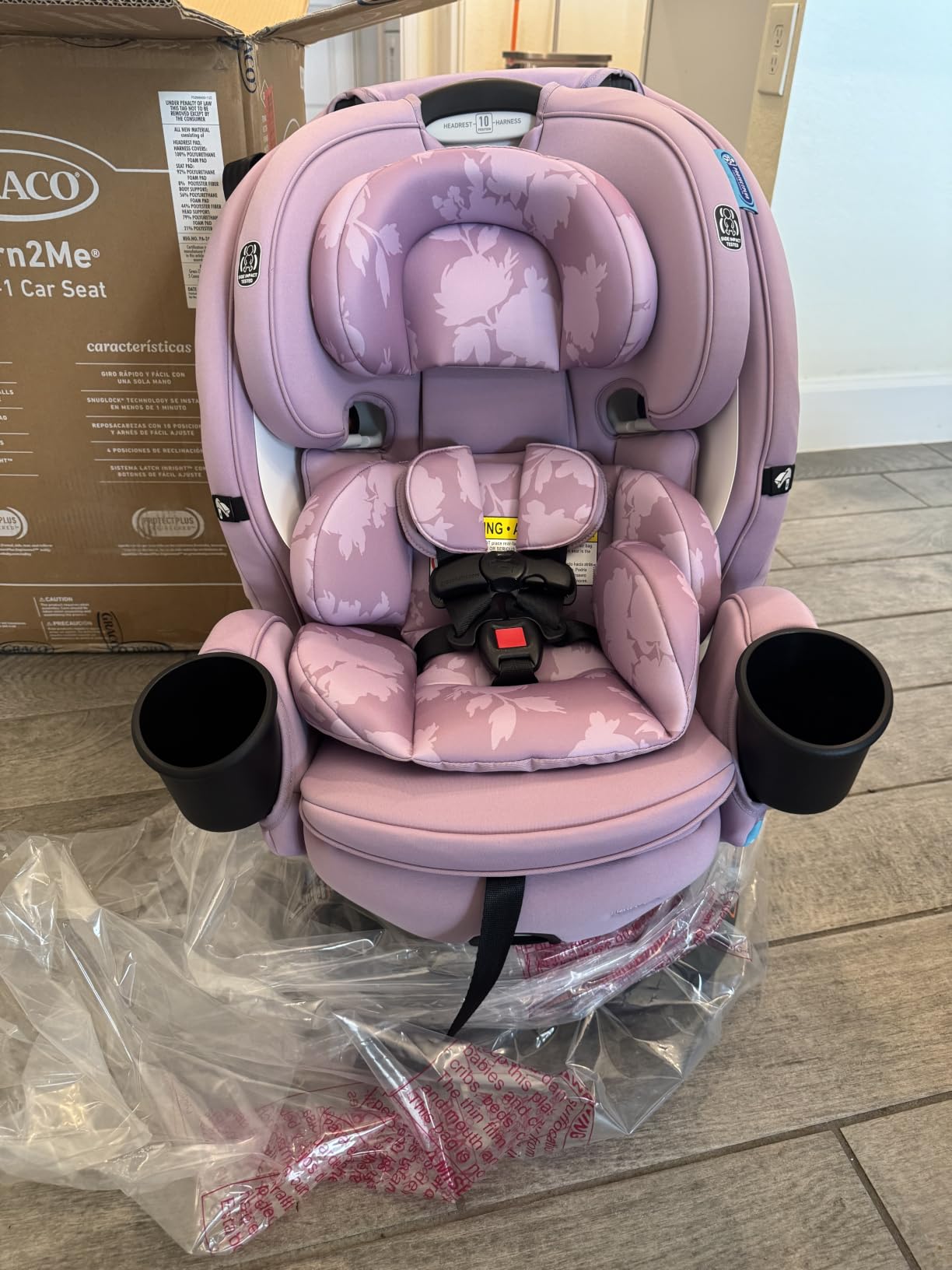 Graco Turn2Me 3-in-1 Rotating Convertible Car Seat, Cambridge, Rear-Facing Rotation Only, Forward-Facing Mode, Highback Booster Up to 100 lbs, Adjustable Headrest & Harness, Steel Reinforced Frame customer photo 2