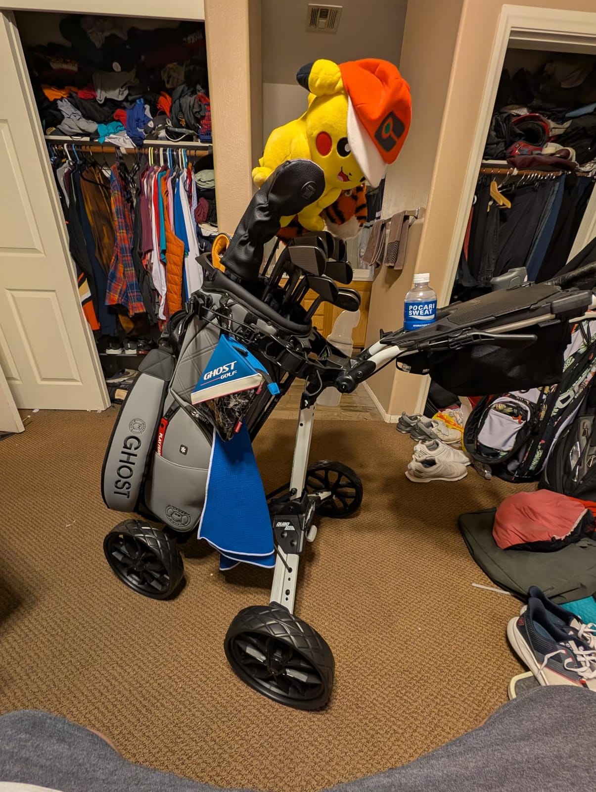 Bag Boy Quad Pro Push Cart, Black/Slate customer photo 2