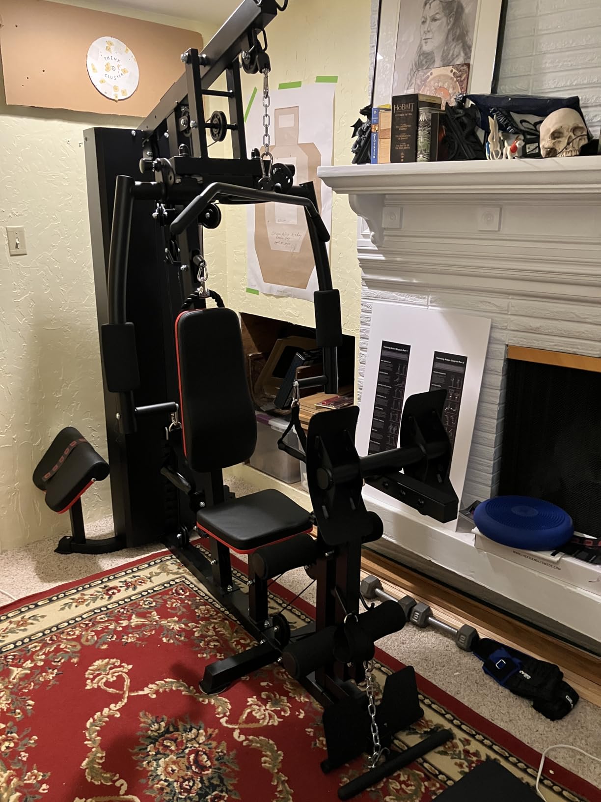 Mikolo Home Gym, Workout Station with 150LBS Weight Stack, Multifunctional Home Gym Equipment, Exercise Equipment for Full Body Strength Training customer photo 2