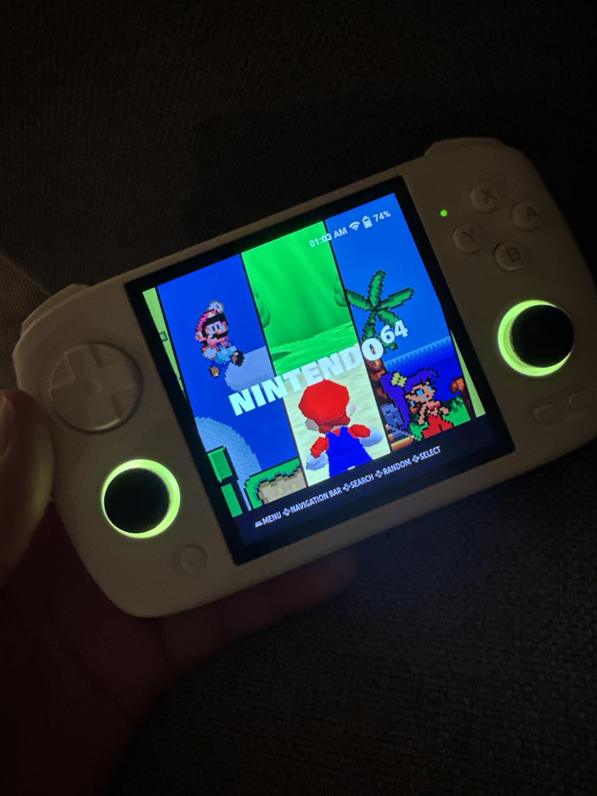 Anbernic RG CubeXX Retro Handheld Game Console, RGCubeXX 3.95 Inch IPS Screen Linux System Built-in 64G TF Card 5056 Games Support TV Output 5G WiFi Bluetooth 4.2(Gray) customer photo 2