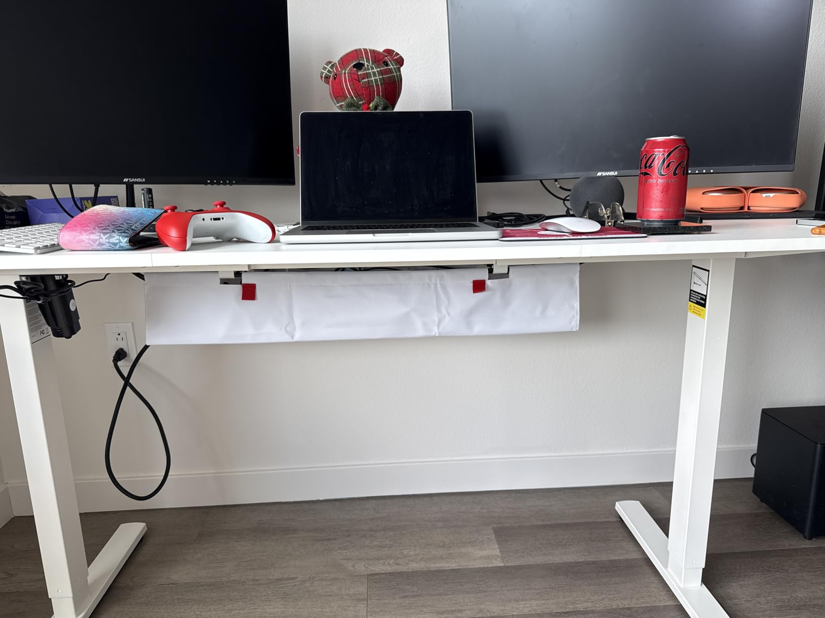 Univivi No Drill Under Desk Cable Management Tray, 36