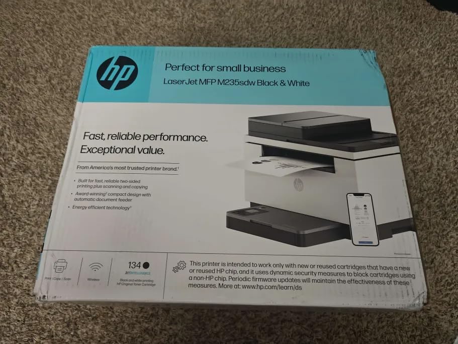 HP LaserJet MFP M235sdw All-in-One Wireless Laser Printer, Scan/Copy, Black & White, Duplex, Best-for-Office customer photo 2