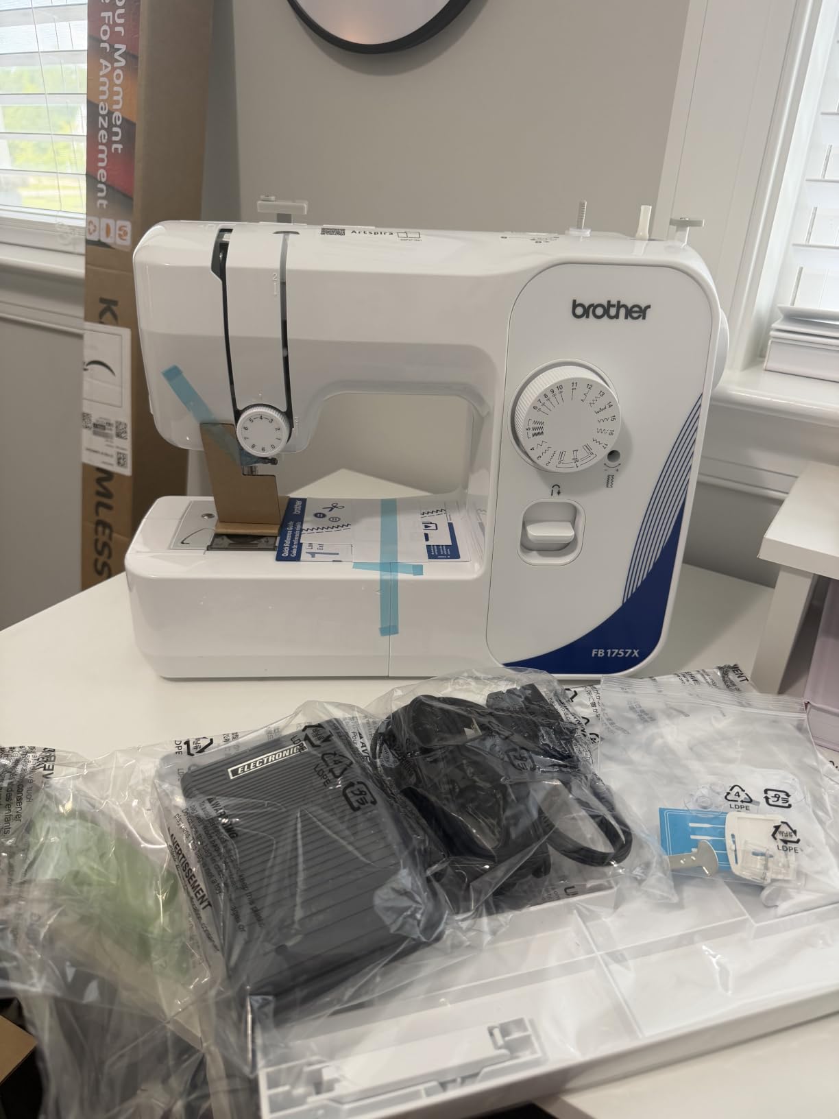Brother FB1757X Mechanical Sewing Machine, Lightweight Full-Size, 17 Built-in Stitches customer photo 1