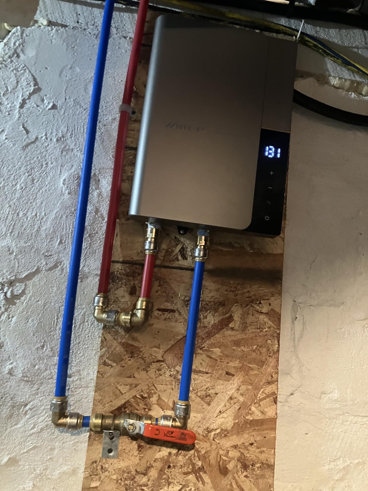27kW Electric Tankless Water Heater 240V ETL Certified WiFi | Up to 6.5 GPM On Demand Instant Hot Water Heater, Whole House Hot Water Supply, with self-modulating temperature control customer photo 2