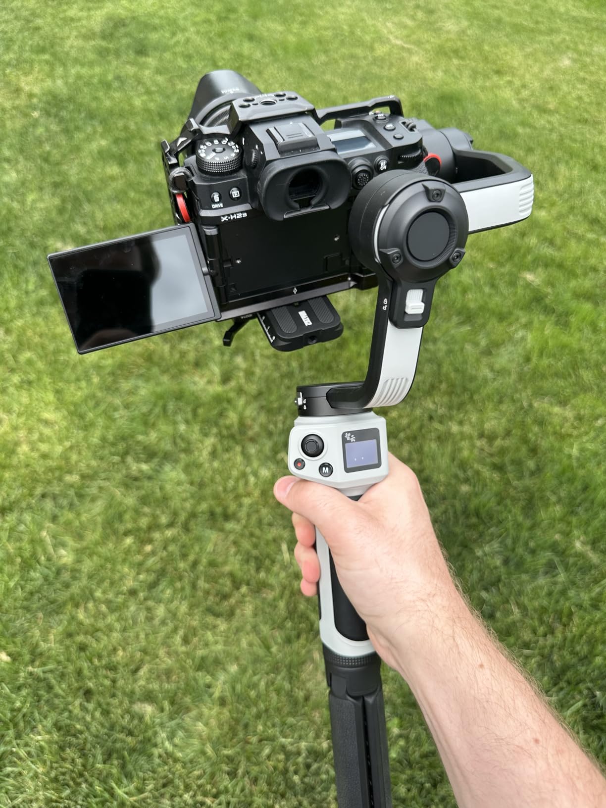 CINEPEER Crane 4E 3-Axis Camera Gimbal Stabilizer for Canon Sony | Extendable Sling Grip Native Vertical Shooting Handheld Camera Gimbal for Canon/Sony/Panasonic/Nikon customer photo 2
