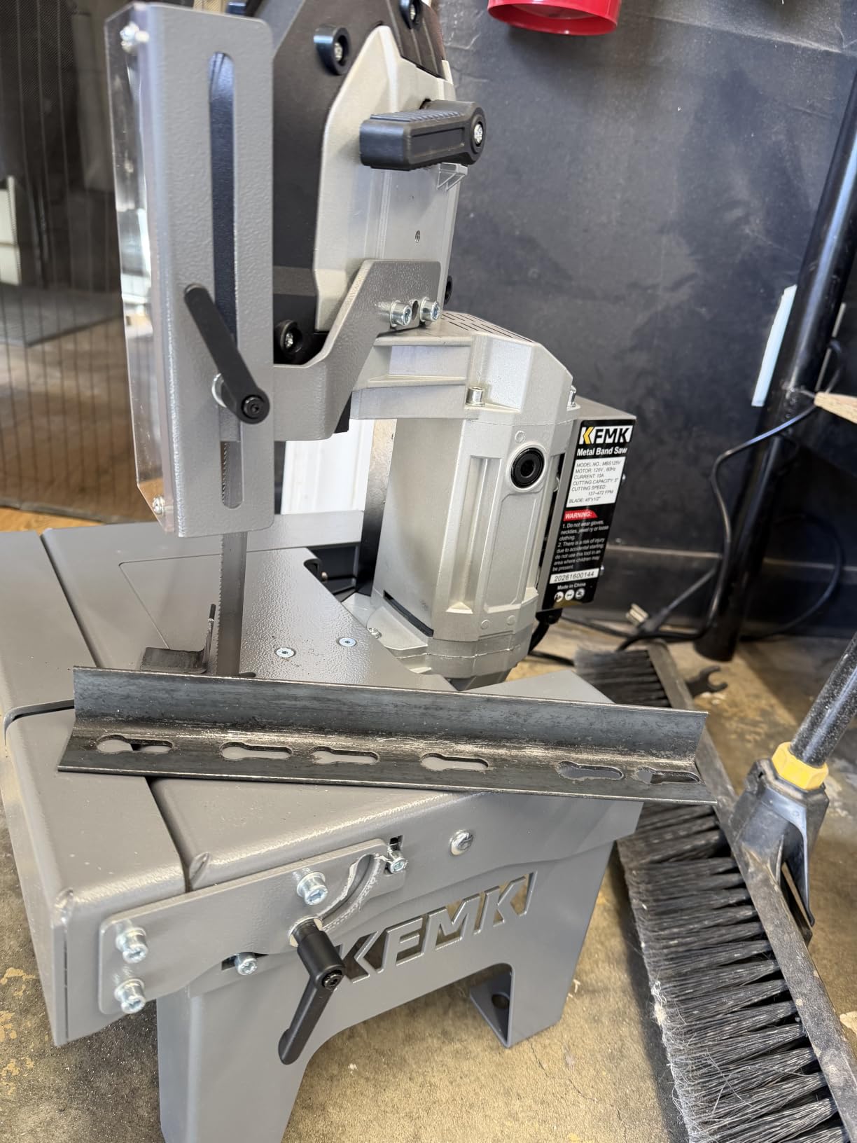 table top band saw, 5’’ Cutting, 137-472 FPM, 10A motor metal bandsaw customer photo 2