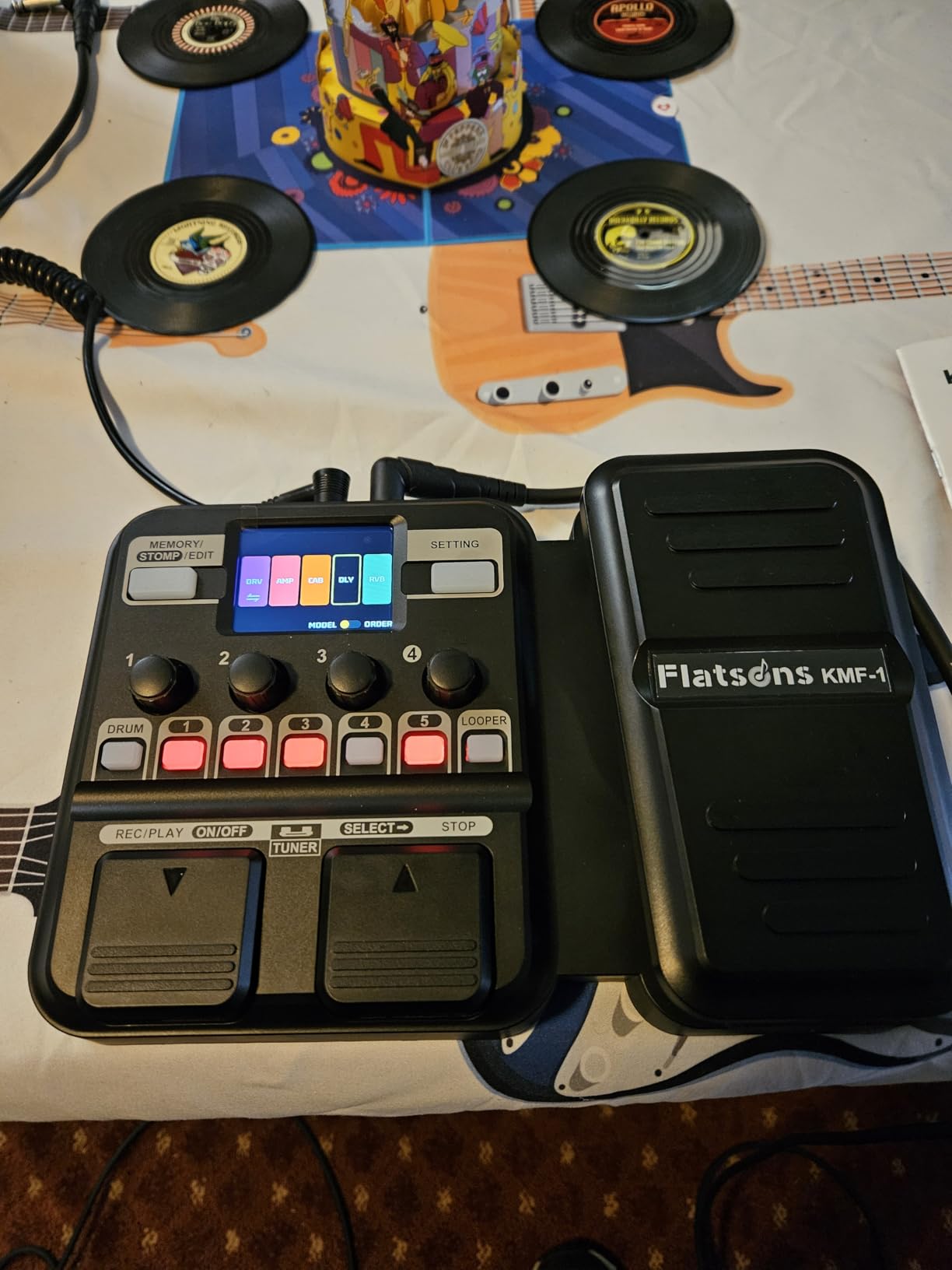 Flatsons KMF-1 Multi-Effects Guitar Pedal with 77 Practice Effects customer photo 1