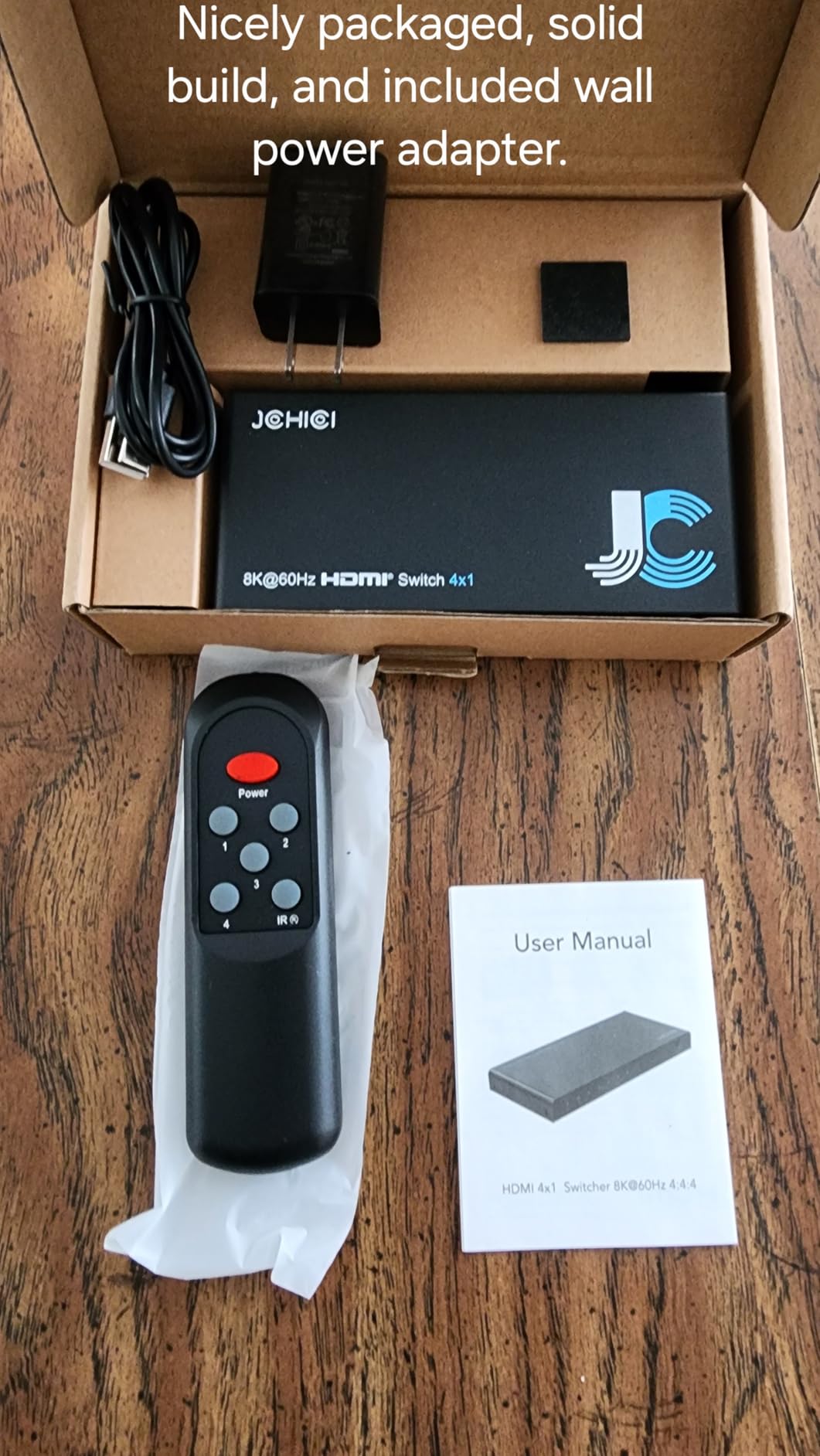 HDMI 2.1 Switch 4 in 1 Out 8K 60Hz 4K 120Hz for PS5 Xbox Apple TV | HDCP 2.3 Dolby Atmos 48Gbps. PC Roku Projector. customer photo 2