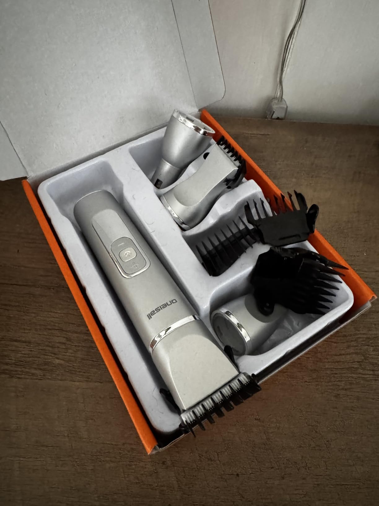 oneisall 4 in 1 Dog Grooming Kit with LCD Display | Paw Hair Trimmer & Nail Grinder, Rechargeable, Cordless, Low Noise, IPX7 Waterproof, 3 Speeds Pet Grooming Clippers customer photo 1