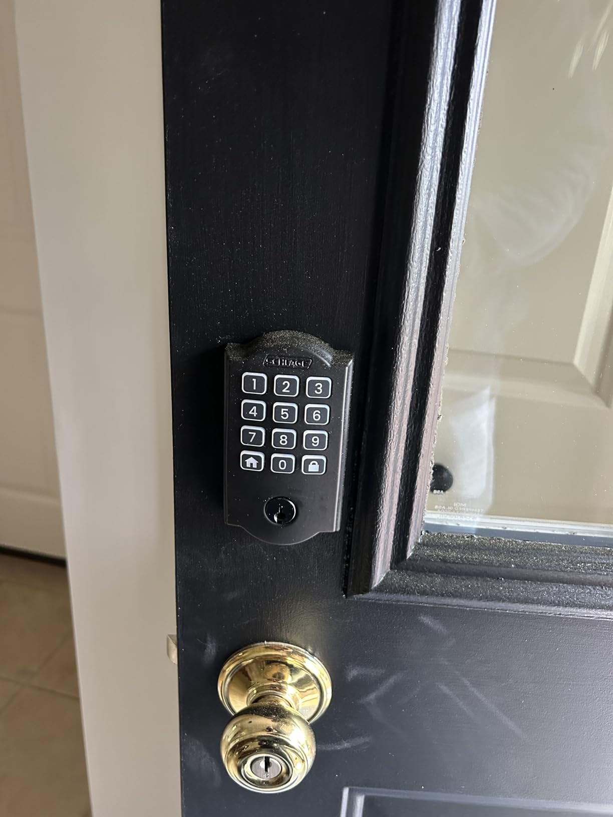 Schlage Arrive Smart WiFi Deadbolt Lock with Camelot Trim, Satin Nickel customer photo 2