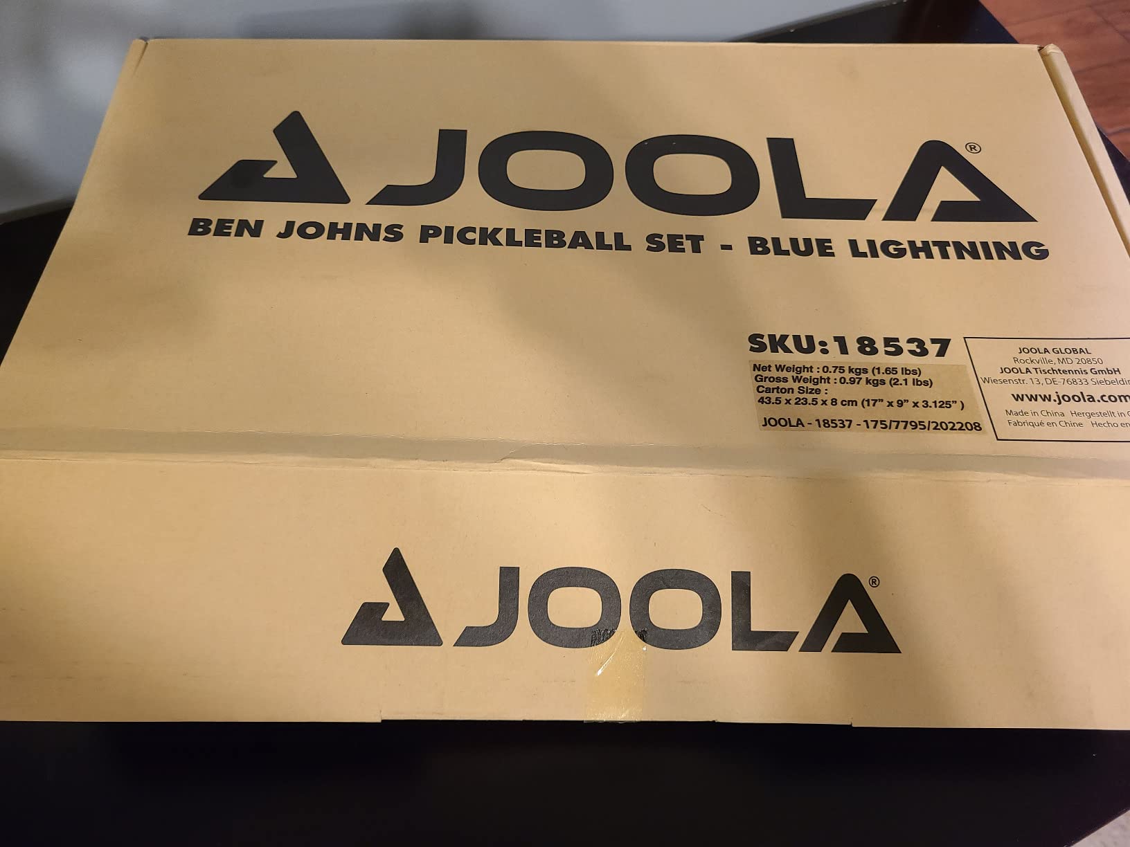 JOOLA Pickleball Paddles Set of 2 - Multiple Colors - Reinforced Fiberglass Surface - Lightweight, Durable, Beginner-Friendly Racket Design - Set Includes Balls & Bag - USAP Approved customer photo 1