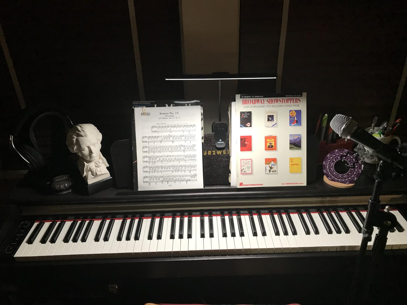 Vekkia Professional 88 LED Rechargeable Music Stand Light | Foldable Clip-on Lamp / Eye-Protective / 5 Brightness & 3 Color Temp Adjustments customer photo 2