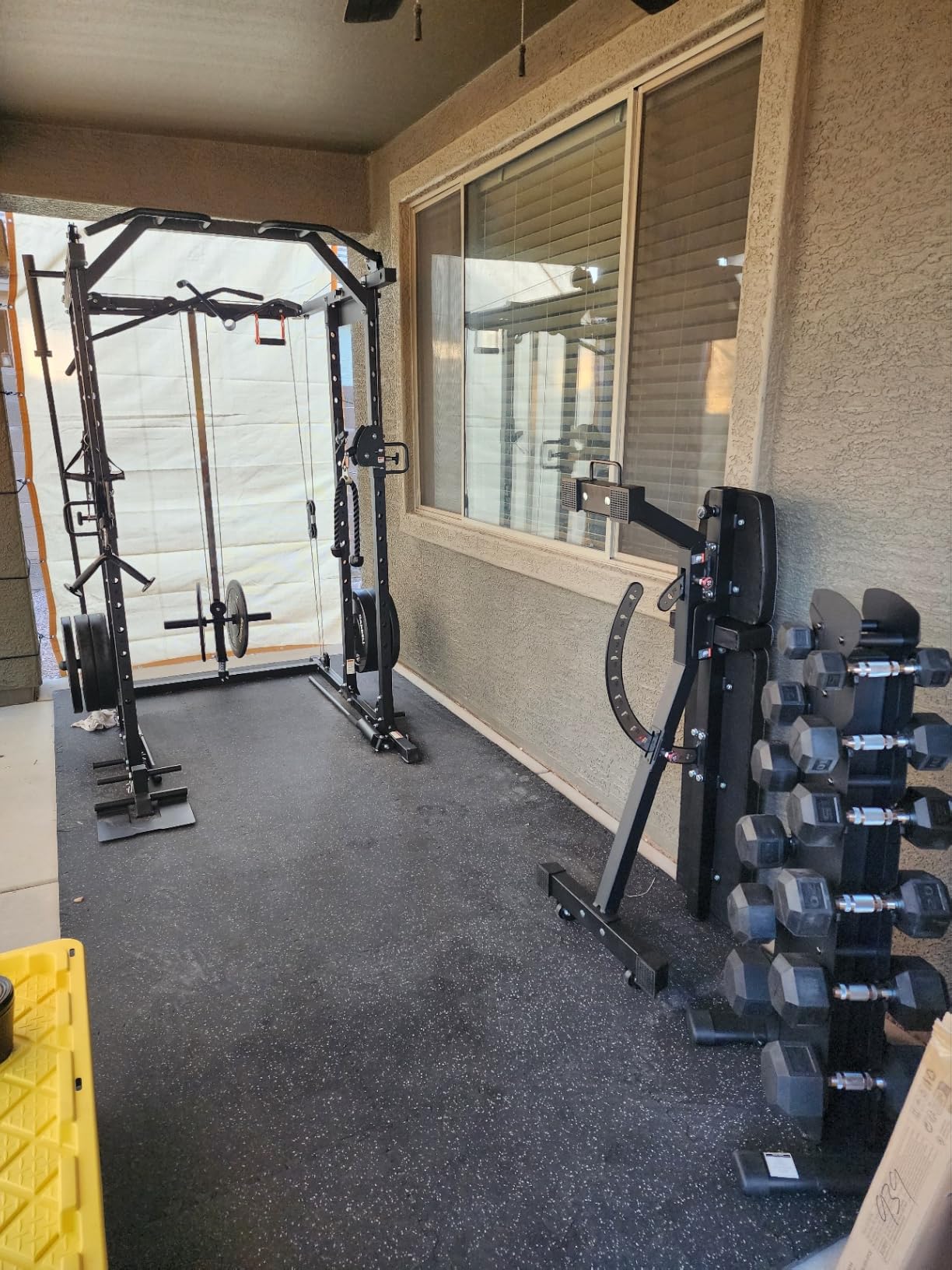 Mikolo Power Cage, Power Rack with Cable Crossover System, 1500LBS Squat Rack with LAT Pull Down System, Workout Cage with Pulley System for Fitness Home Gym customer photo 2