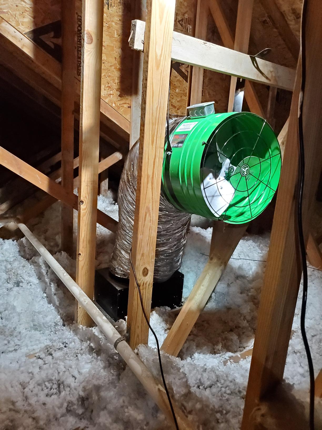 Quietcool QC ES-3100 RF Energy Saver Advanced Whole House Fan with Wireless Control - Up to 3081 CFM - As low as 81 watts - Two Speed - Covers up to 1,541 SQFT - 10 Year Warranty customer photo 1