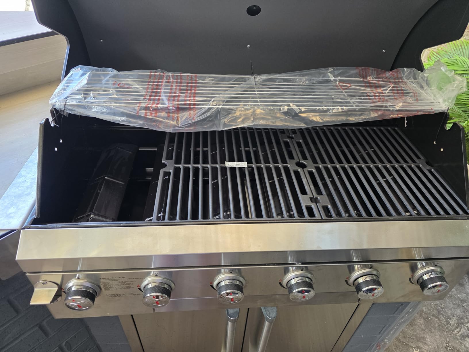 Brand-Man Built-In Gas Grill Head, 40-Inch 6-Burner Outdoor Kitchen Grill | Propane BBQ Island Drop-In, Natural Gas Convertible, Heavy Duty Stainless Steel with Cast Iron Grates and Griddle, 60,000BTUs customer photo 1
