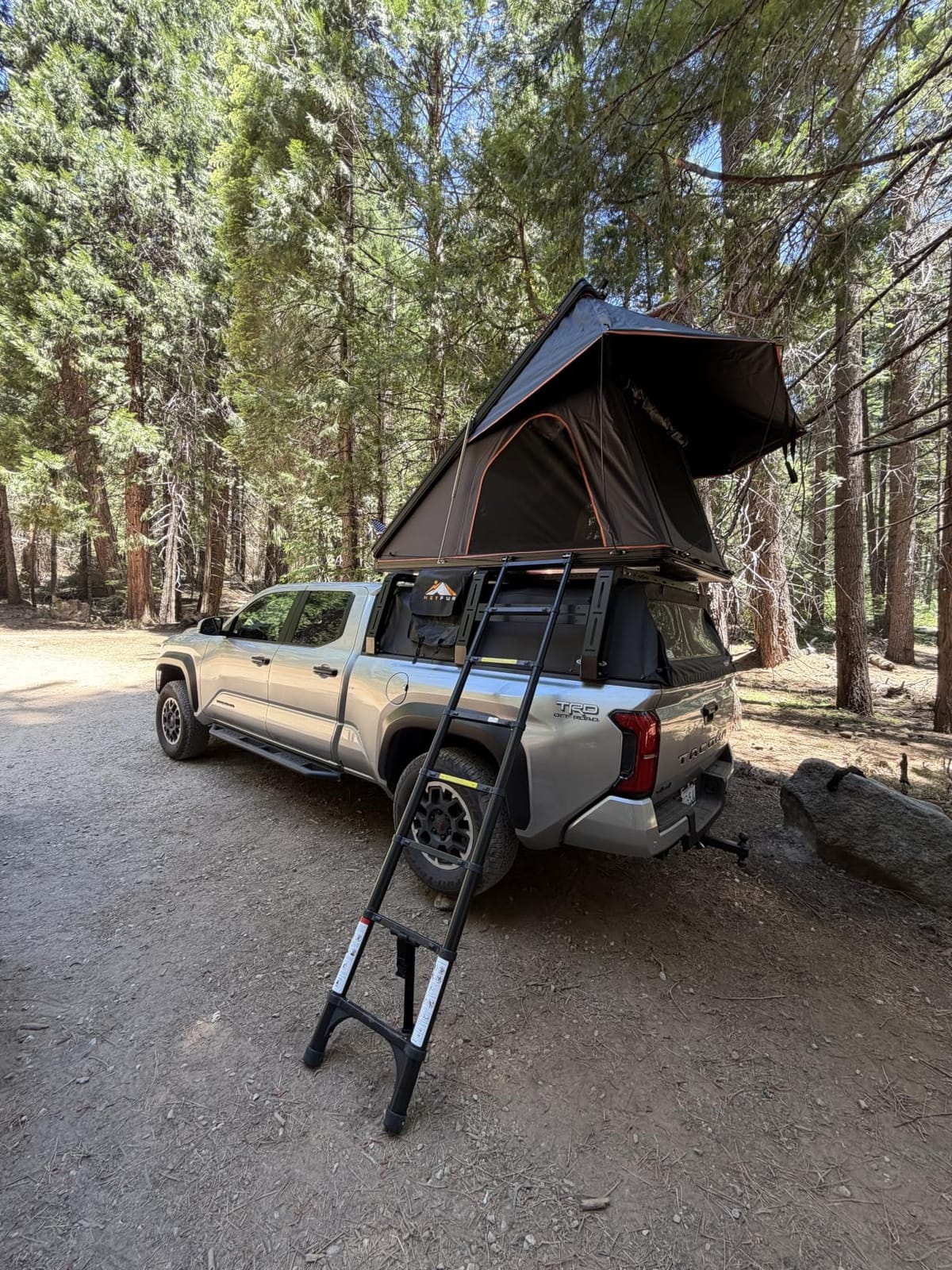Adventurer Pro Rooftop Tent Hard Shell, 2-3 Person Aluminum Roof Top Tent | Detachable Side Awning&Built-in LED Light Strip, Compatible with Truck Jeep SUV Van&Trailer, Pop Up for 4-Season Camping customer photo 1