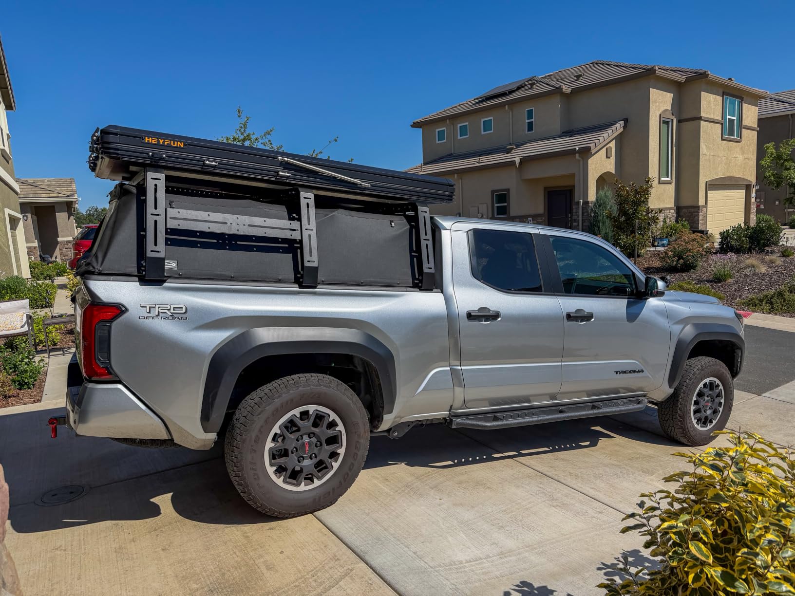 Adventurer Pro Rooftop Tent Hard Shell, 2-3 Person Aluminum Roof Top Tent | Detachable Side Awning&Built-in LED Light Strip, Compatible with Truck Jeep SUV Van&Trailer, Pop Up for 4-Season Camping customer photo 2