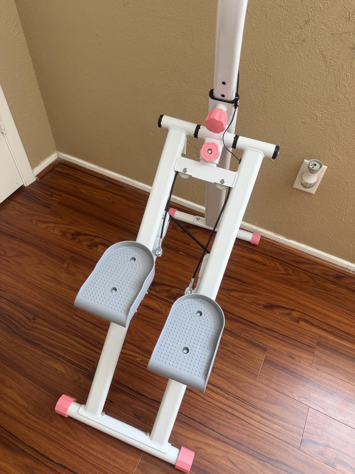 KINMAC Stair Stepper for Home, Foldable Stair Climber | Upgrade Vertical Climber Full-Body Workout Machine with Stable Frame, Adjustable Handlebar, LCD Monitor, Portable for Home Gym customer photo 1