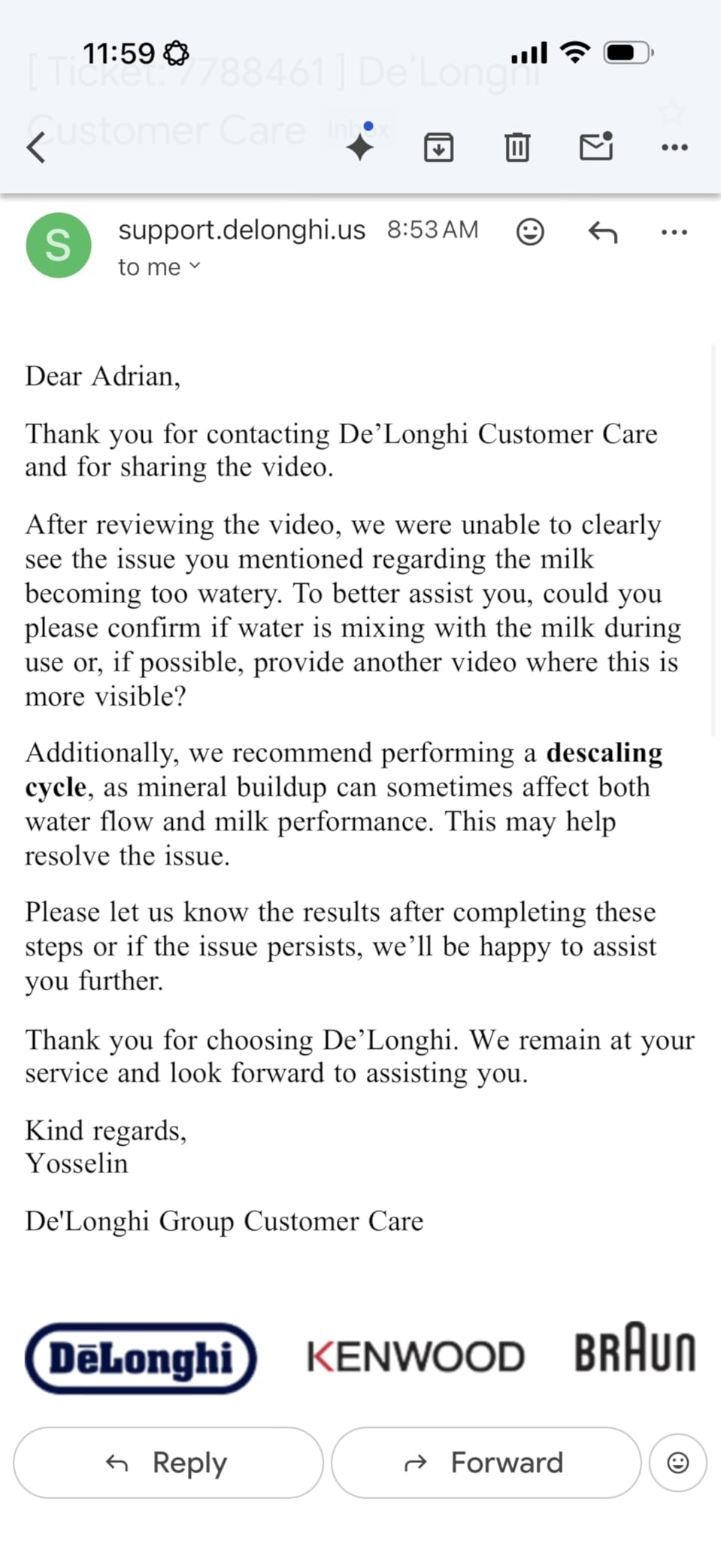 De'Longhi Classic Signature Espresso Machine customer photo 2
