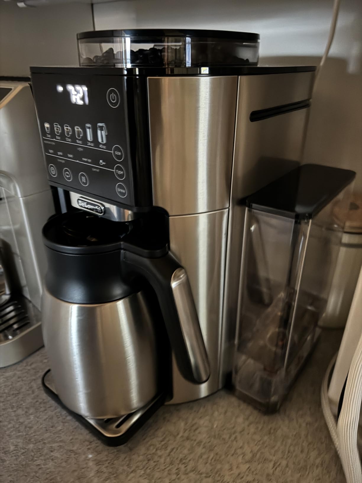 De'Longhi TrueBrew Drip Coffee Maker, Grinder, 8 to 40 oz, Built-In Grinder | #1 Worldwide Espresso Machine Maker, Built-in Grinder, 40 oz Coffee Pot, 5 Brew Styles, 6 Brew Sizes, One-Touch Simplicity customer photo 1
