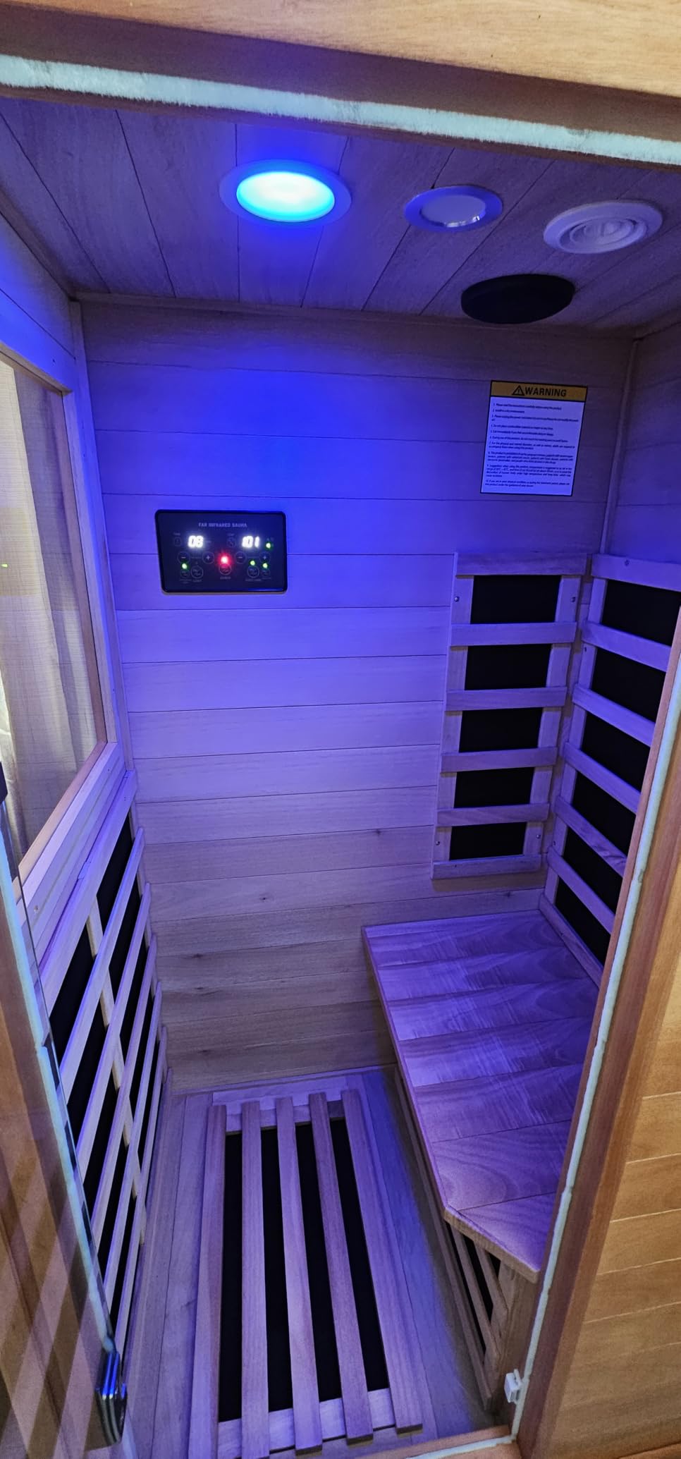 OUTEXER 2-3 Person Corner Sauna Far Infrared 120V 20A Canadian Hemlock customer photo 1
