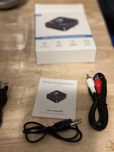 Bluetooth Receiver for Home Stereo, AUX RCA to Bluetooth Adapter | NFC Bluetooth Audio Receiver for Old Speakers Music Streaming Sound System, KAIY Convert Wired Speakers to Wireless customer photo 1