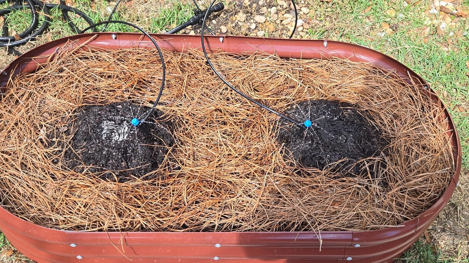 MIXC 247 FT Drip Irrigation System,Quick Connector Garden Watering System Automatic Sprinkler System Kit for Lawn Raised Bed Greenhouse Plant Watering System with 1/4'' Tubing,Drip Emitters,Connectors customer photo 1
