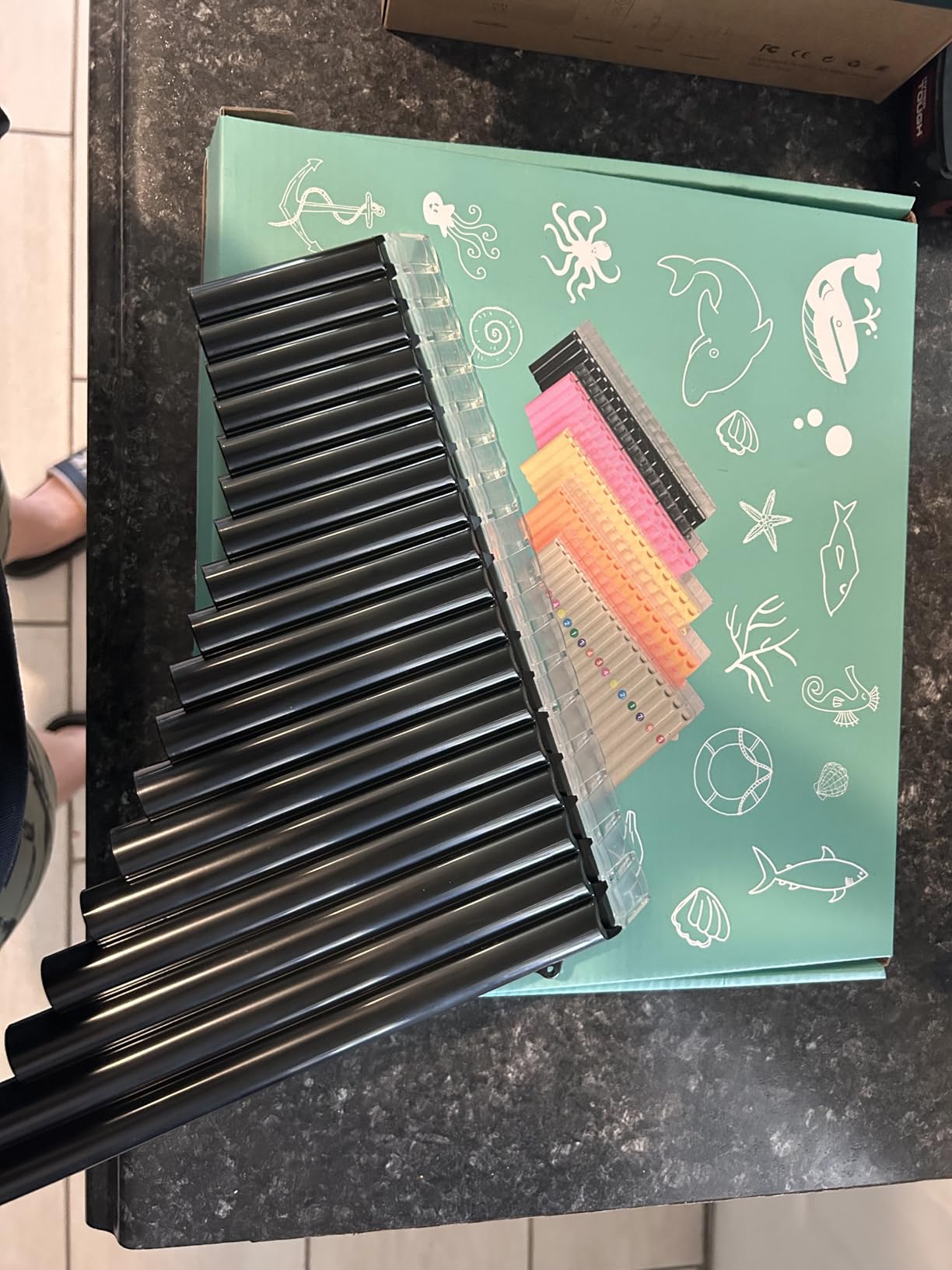 18 Pipes Pan Flute C Key - Instrument Design for Easy Play, Perfect for Students and Learning-Beginner-Friendly (Lvory) customer photo 2