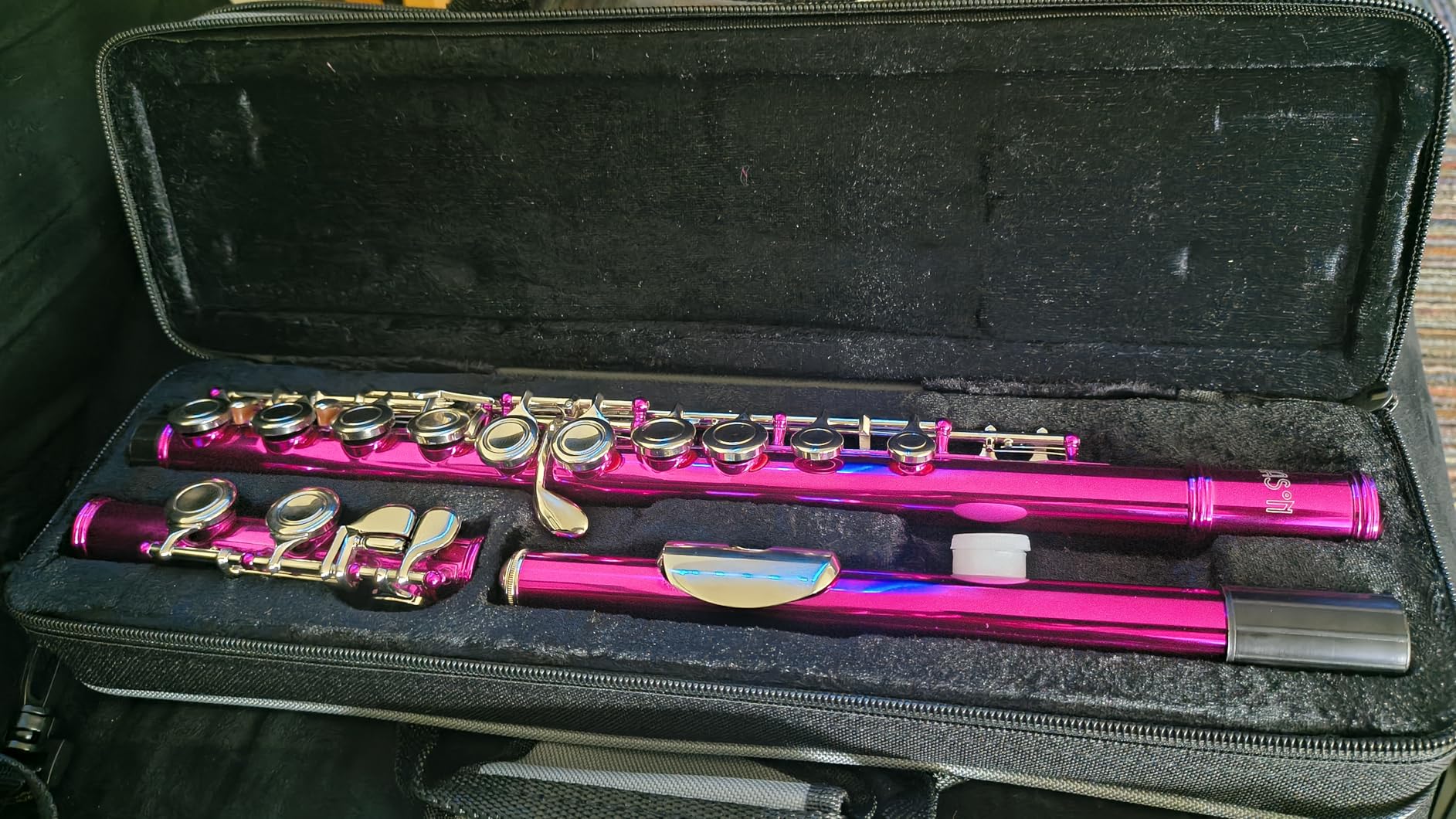 Purple C Flute Closed Hole 16 Keys Flute Nickel-Plated for Beginner, Student and Professionals with Carrying case, Metal stand, Gloves, Tuning Rod, Cleaning kit(Purple) customer photo 1