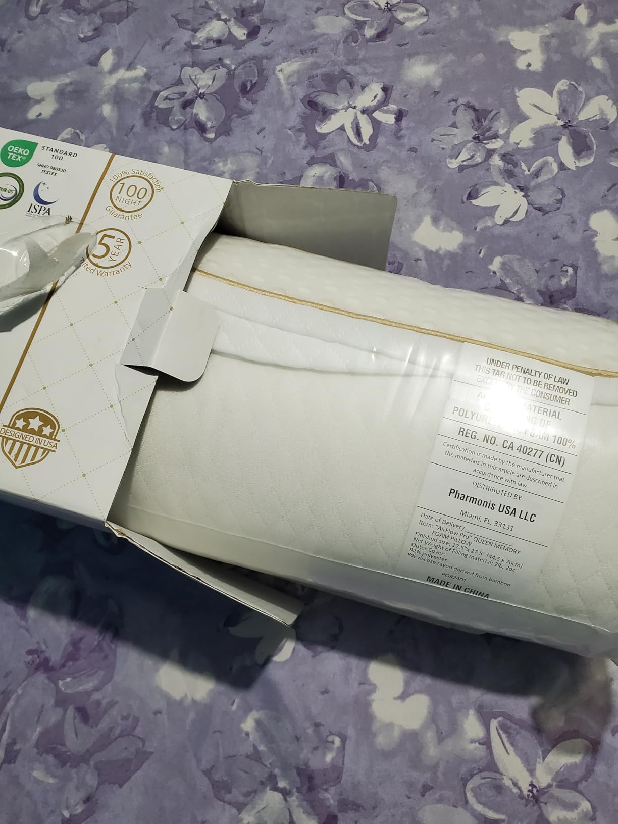 Royal Therapy Body Pillow for Adults - 20x54 Full Body Pillow for Side Sleeper, Pregnancy, Back Pain & Maternity - Memory Foam Long Bed Pillow with Cooling Bamboo Rayon Cover customer photo 1