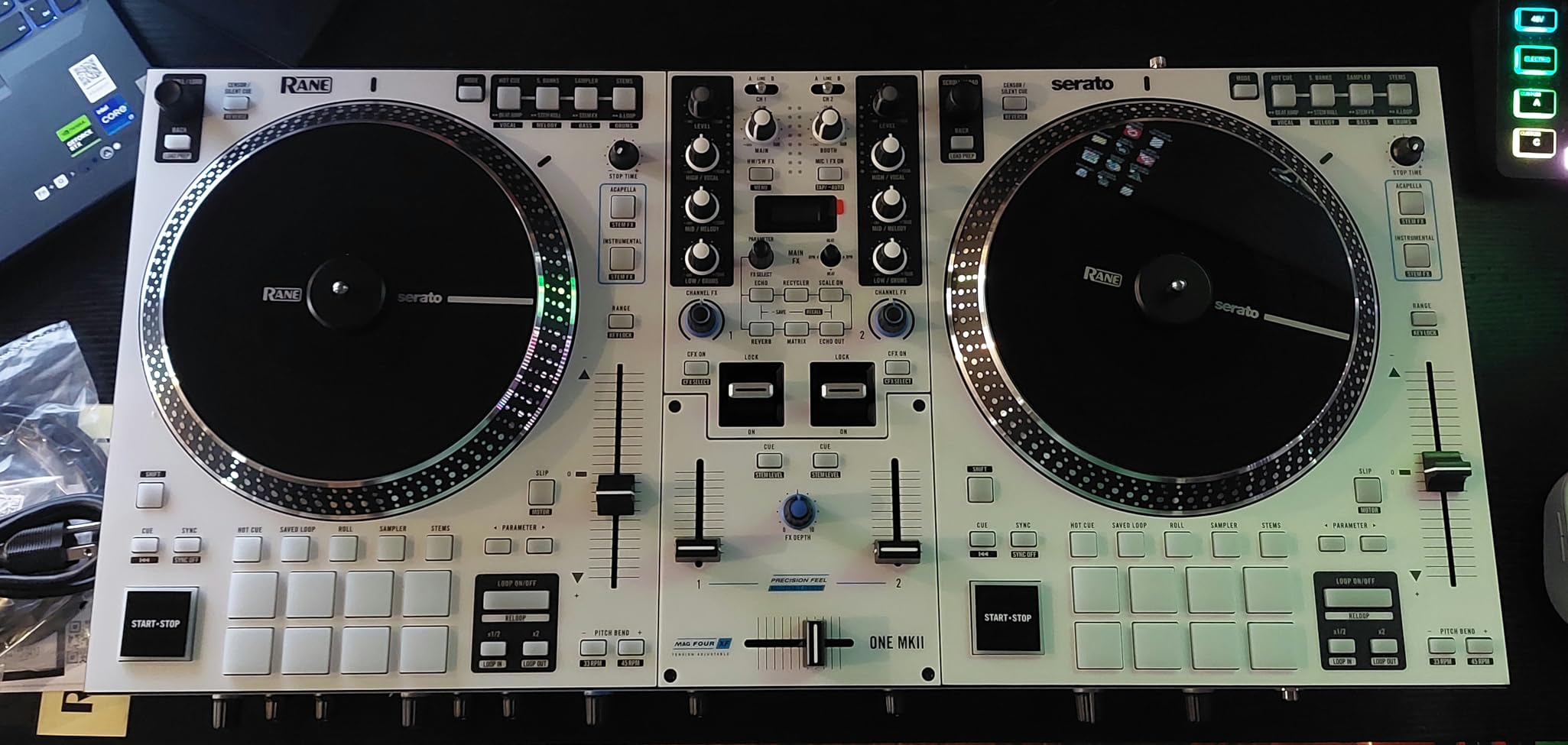 ONE MKII Motorized Serato DJ Controller | Motorized DJ Mixer, 2-Decks, Internal FX, Deep Stems Control for Scratch DJs, Serato DJ Pro Included, for Clubs and Events customer photo 1