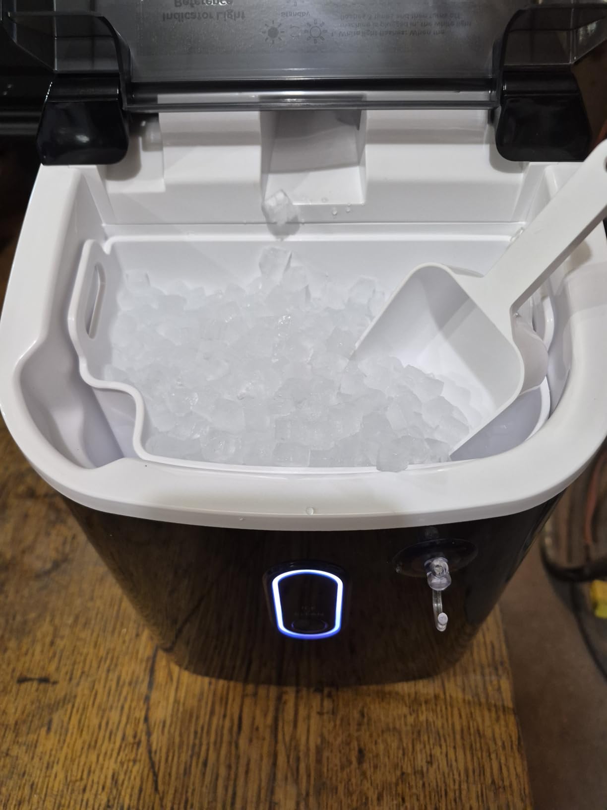 Silonn Countertop Ice Maker with 2.5L Expandable Ice Basket, 26.5lbs/24H, 9 Cubes in 6 Mins, 2 Ice Sizes, Self-Cleaning & LED Touch Control for Home Kitchen Office customer photo 1