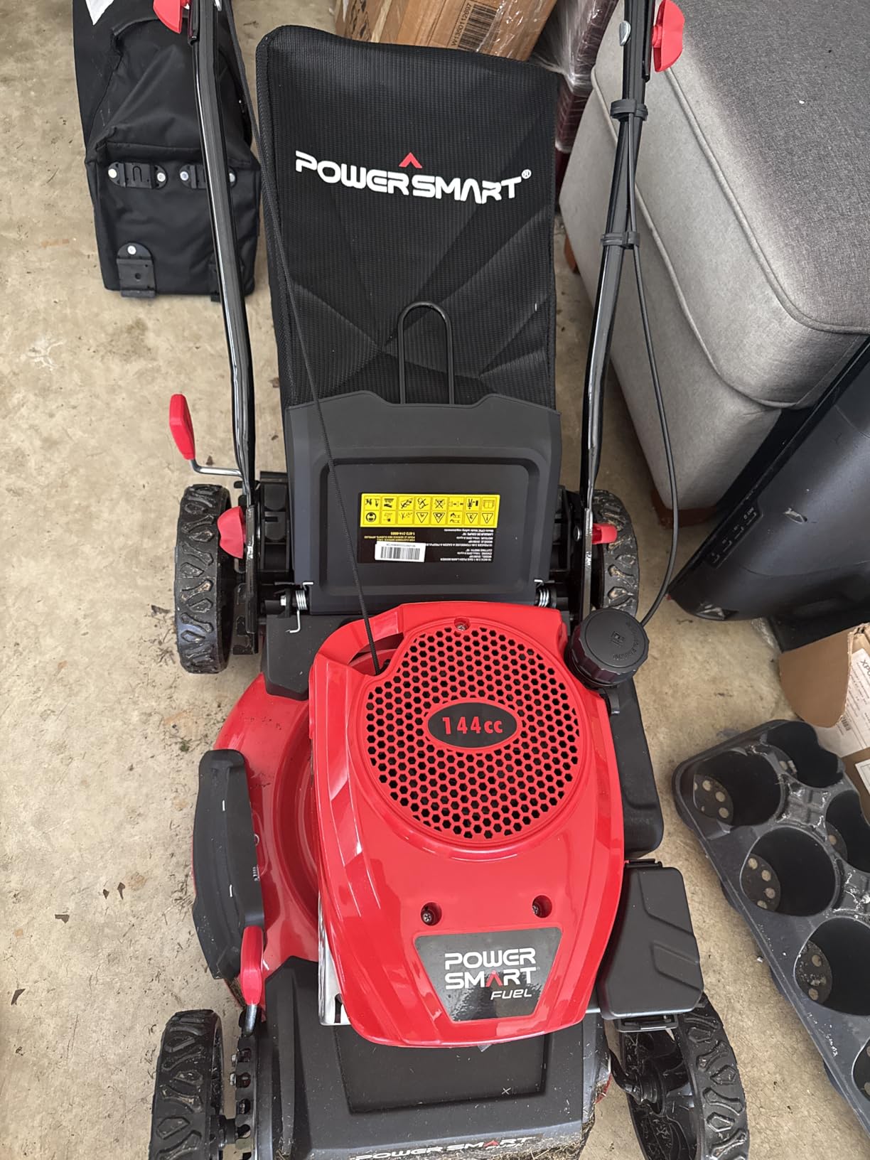 PowerSmart 22-Inch 170cc Self Propelled Gas Lawn Mower | 4-Cycle Engine, Self-Propelled Rear-Wheel-Drive, 3-in-1 Mulch/Bag/Side-Discharge, 6 Height Adjustment customer photo 1