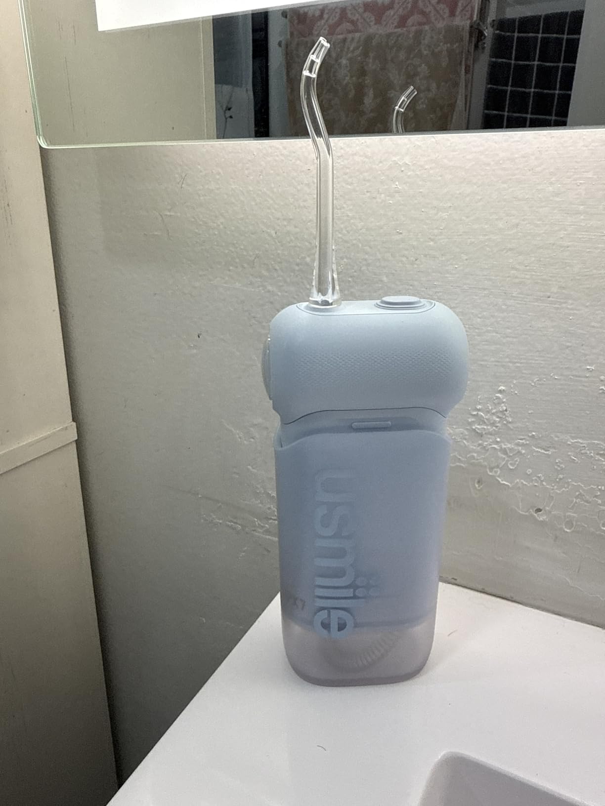 usmile C10 Portable Water Flosser for Travel, 95-Day Battery, IPX7, Blue customer photo 1