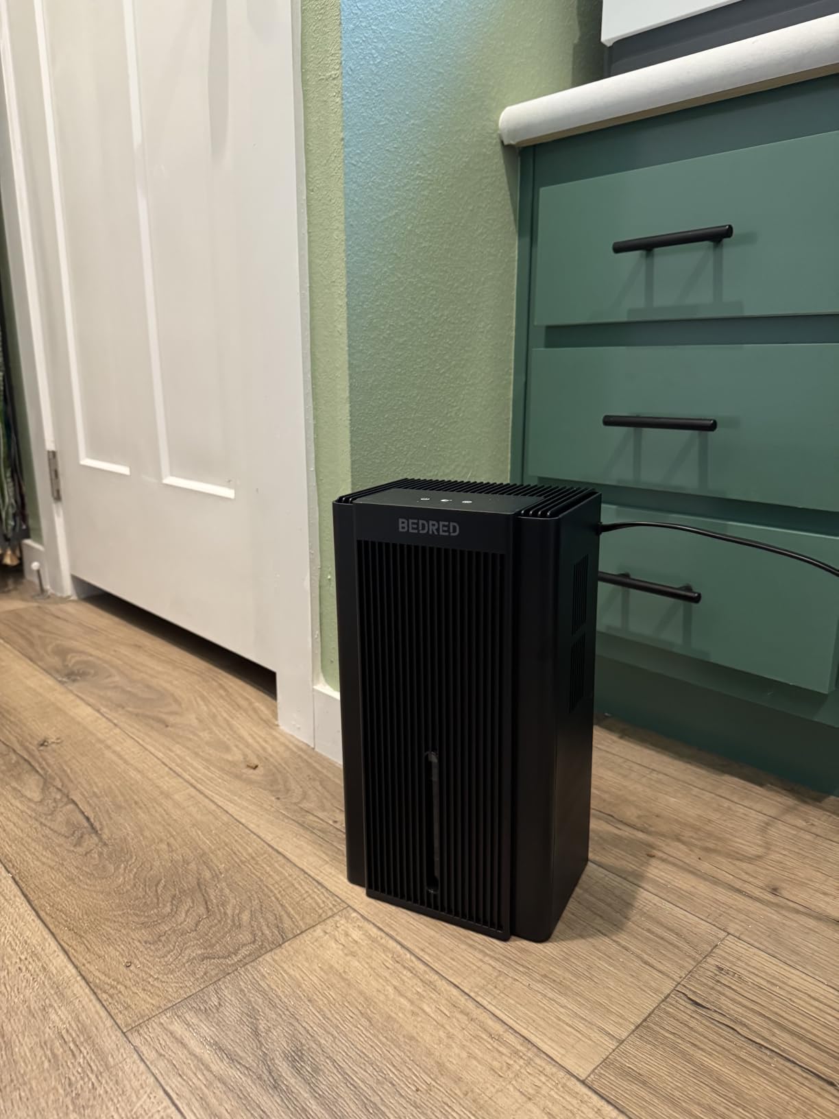Dehumidifier, 95OZ Dehumidifier for Home 1000 sq ft - Quiet with Auto Shut Off & Relaxing 7 Color Ambient Light, Ideal for Livingroom, Bedroom, Basement (Black) customer photo 2