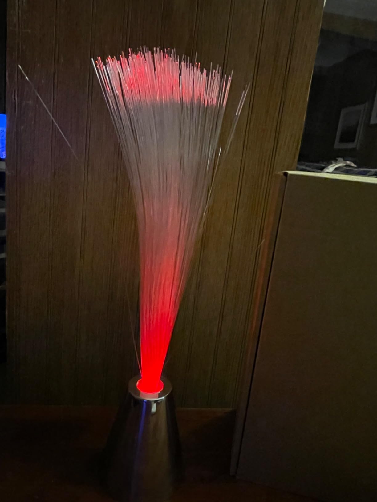 Patelai 10 Pcs Fiber Optic Lamp Bulk 13.5 inch Color Changing Crystal Base with 7 Colors Battery Powered Fiber Optic Lights customer photo 1