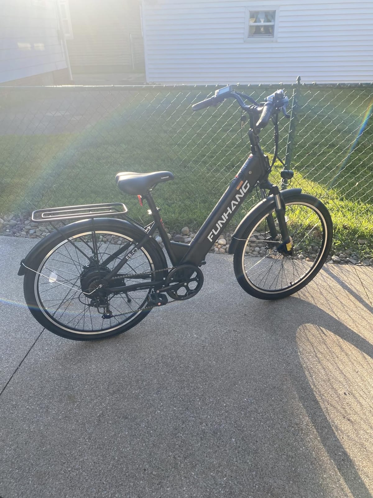Funhang Electric Bike for Adults, 1000W Peak Ebike, 50 Miles Step Thru Electric Bicycle, 26