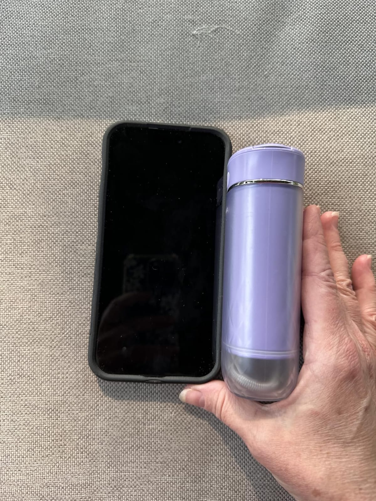 GuruNanda Portable Water Flosser Cordless, Sensitive Gums Friendly, Collapsible 180mL, Lavender customer photo 1