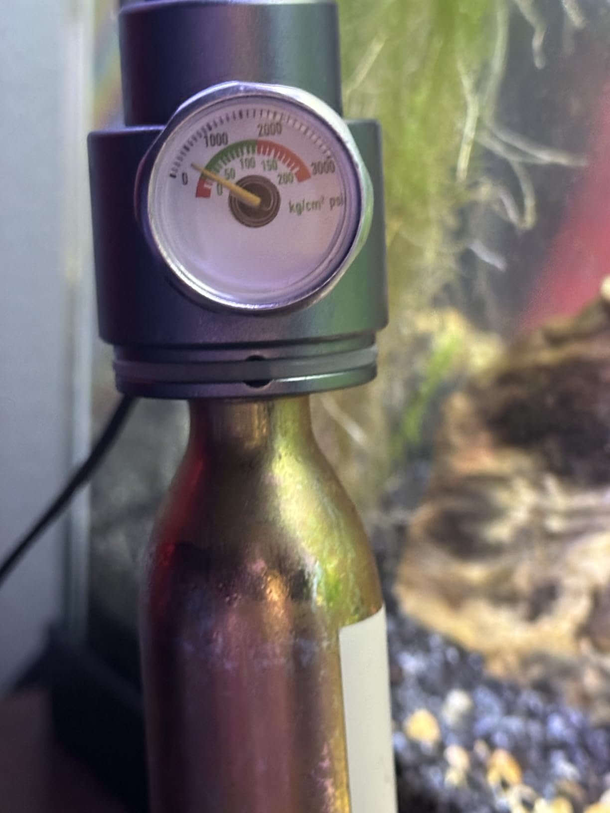FZONE Desktop Aquarium CO2 System, CO2 Regulator with 45g Disposable CO2 Cartridge, Compatible with 5/8