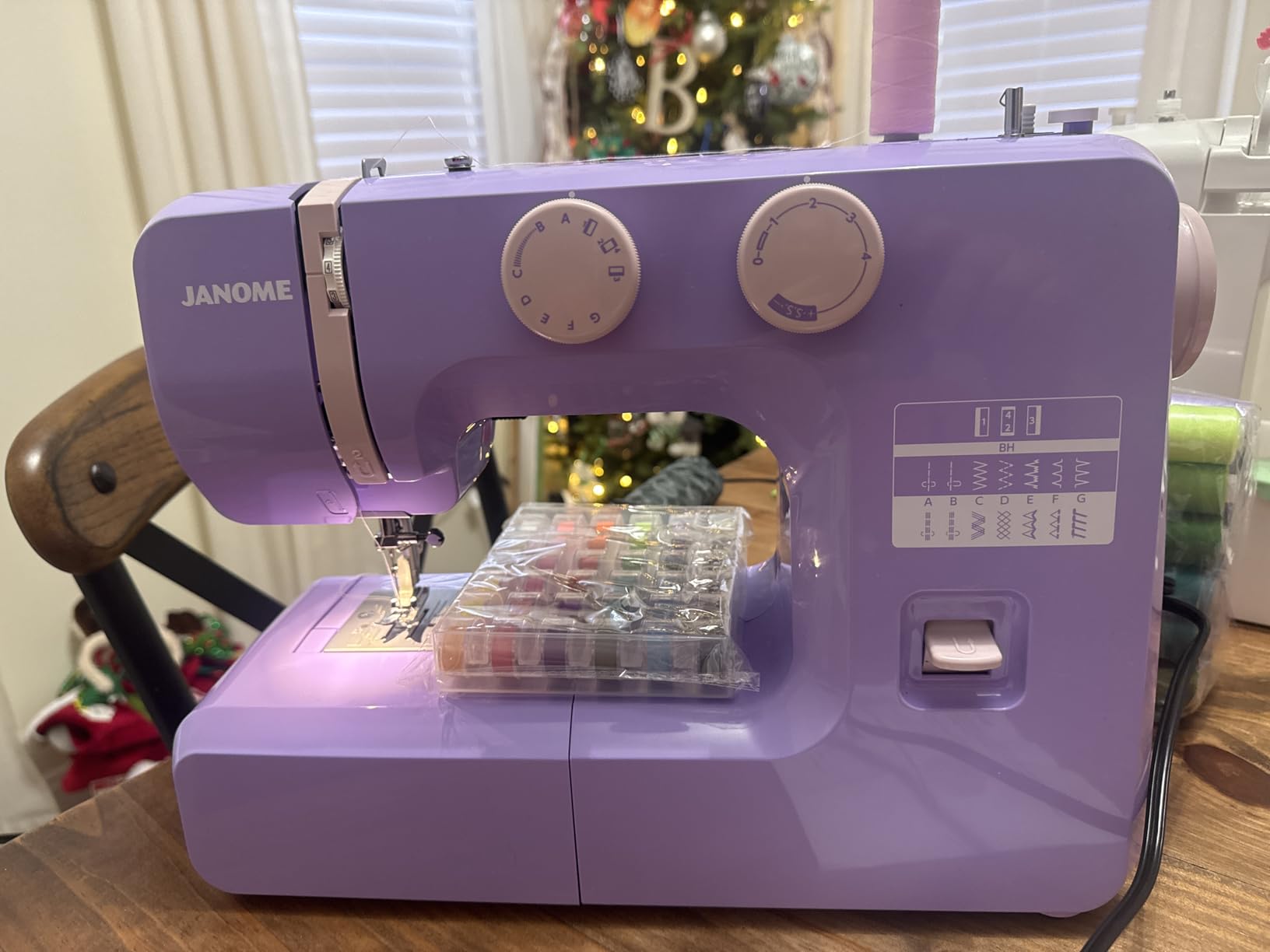 Janome Cat Fancy Easy-to-Use Sewing Machine with Interior Metal Frame, Tutorial Videos for Beginners, Light Quilting customer photo 1