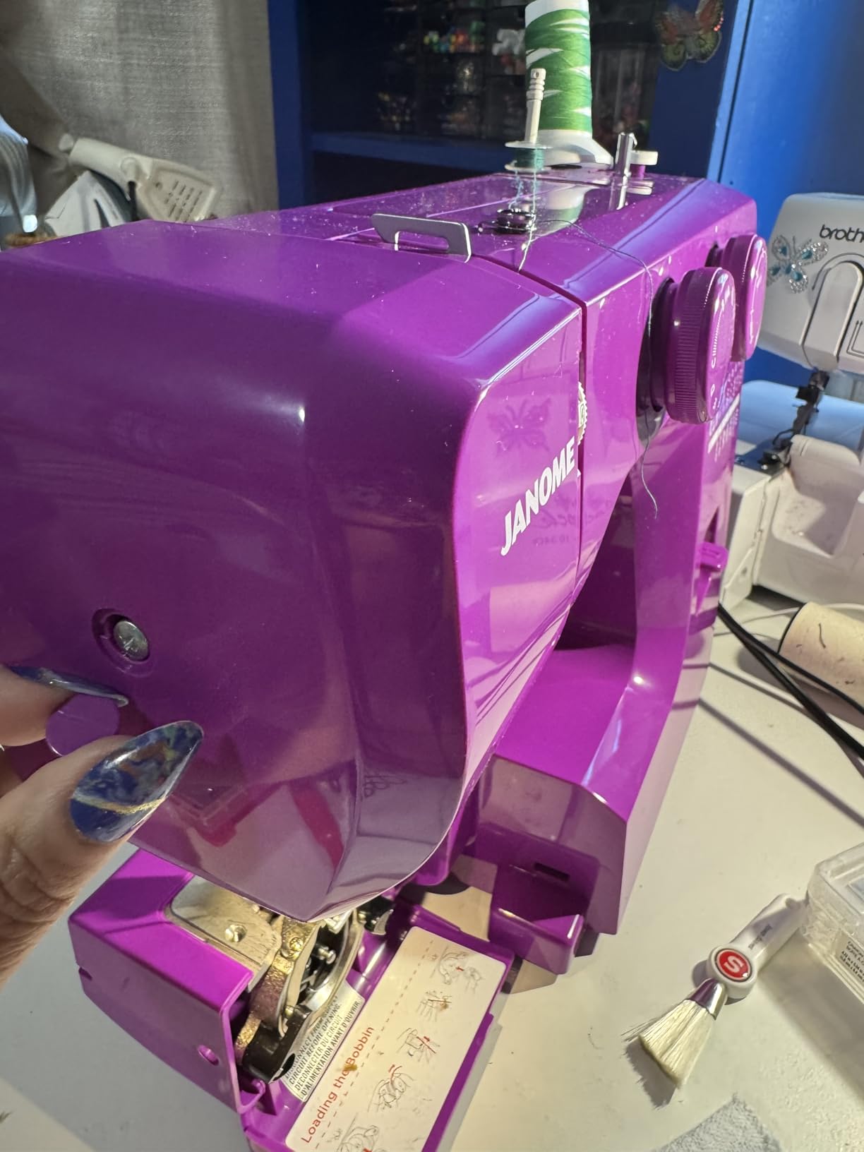 Janome Cat Fancy Easy-to-Use Sewing Machine with Interior Metal Frame, Tutorial Videos for Beginners, Light Quilting customer photo 2