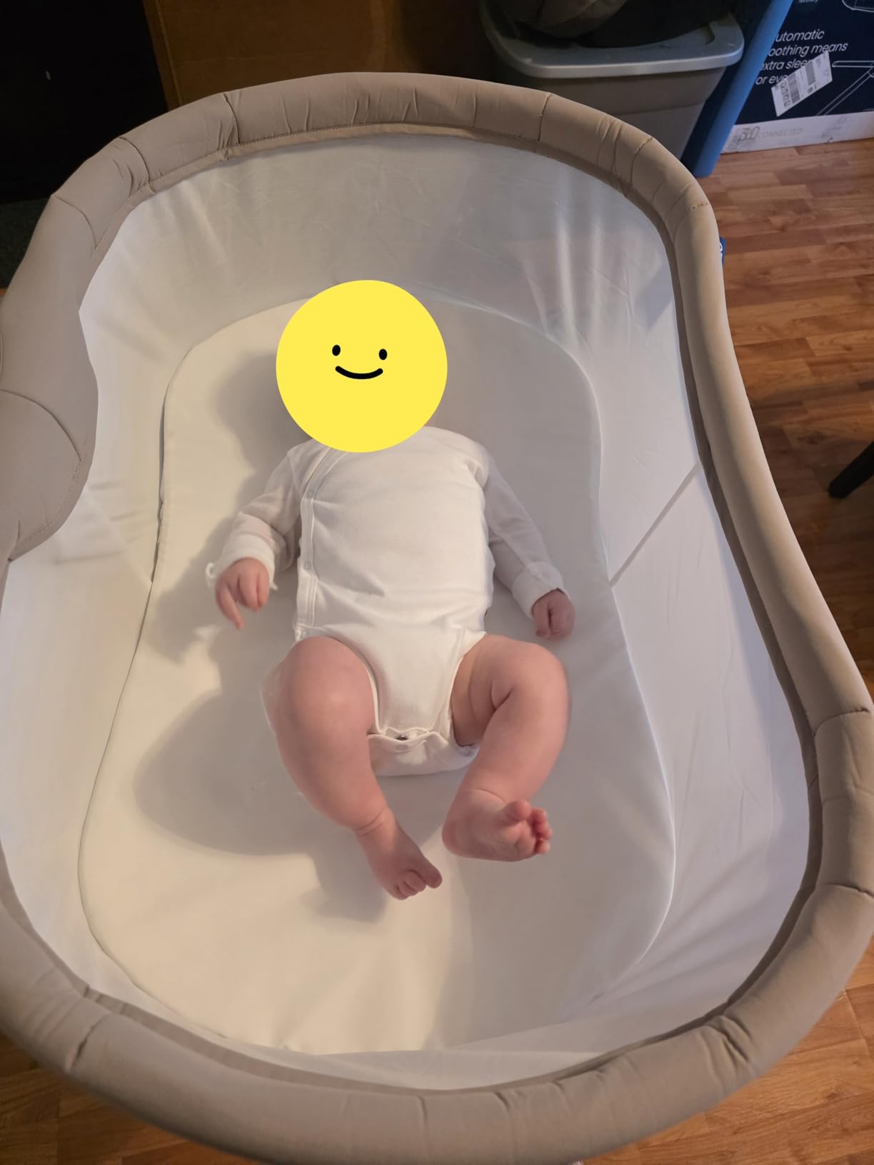HALO BassiNest Connected Swivel Sleeper 3.0 Smart Bassinet | AutoSoothe, 360 Swivel, Cry Detection, Rocking, Vibration & Soothing Sounds, Easy Lowering Wall for Postpartum Recovery customer photo 2