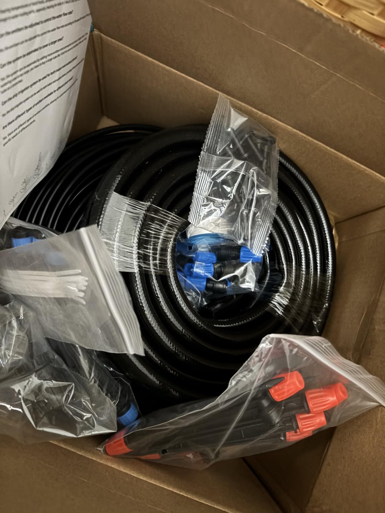 230FT Drip Irrigation System for Garden with 40 Nozzles & Emitters, Garden Watering System with 1/2