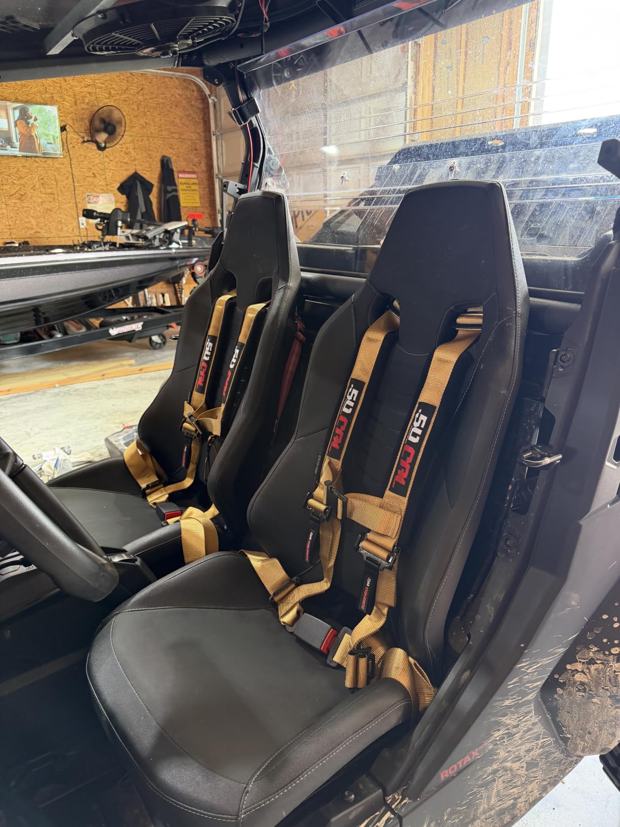 50 Cal Camo 4 Point Harness 2in Straps, Racing Harness Seat Belt | Ultra Kush Padding, Push Button Quick Release Hardware, Universal Fit for UTV, RZR, Race Car customer photo 2