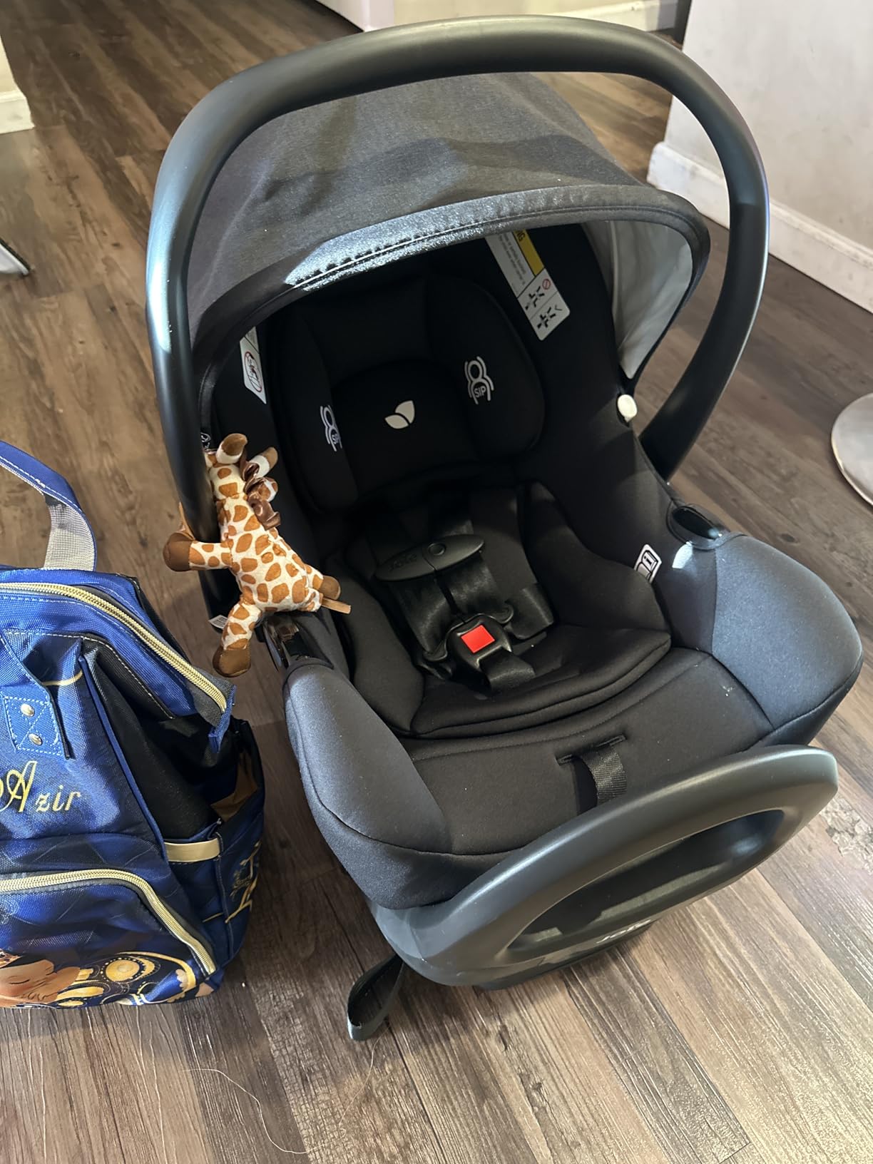 Joie Baby Rue Infant Car Seat & Anti-Rebound Base, Lightweight | Lightweight Infant Car Seat with UPF 50+ Canopy for Newborns and Infants, Travel System Compatible customer photo 2