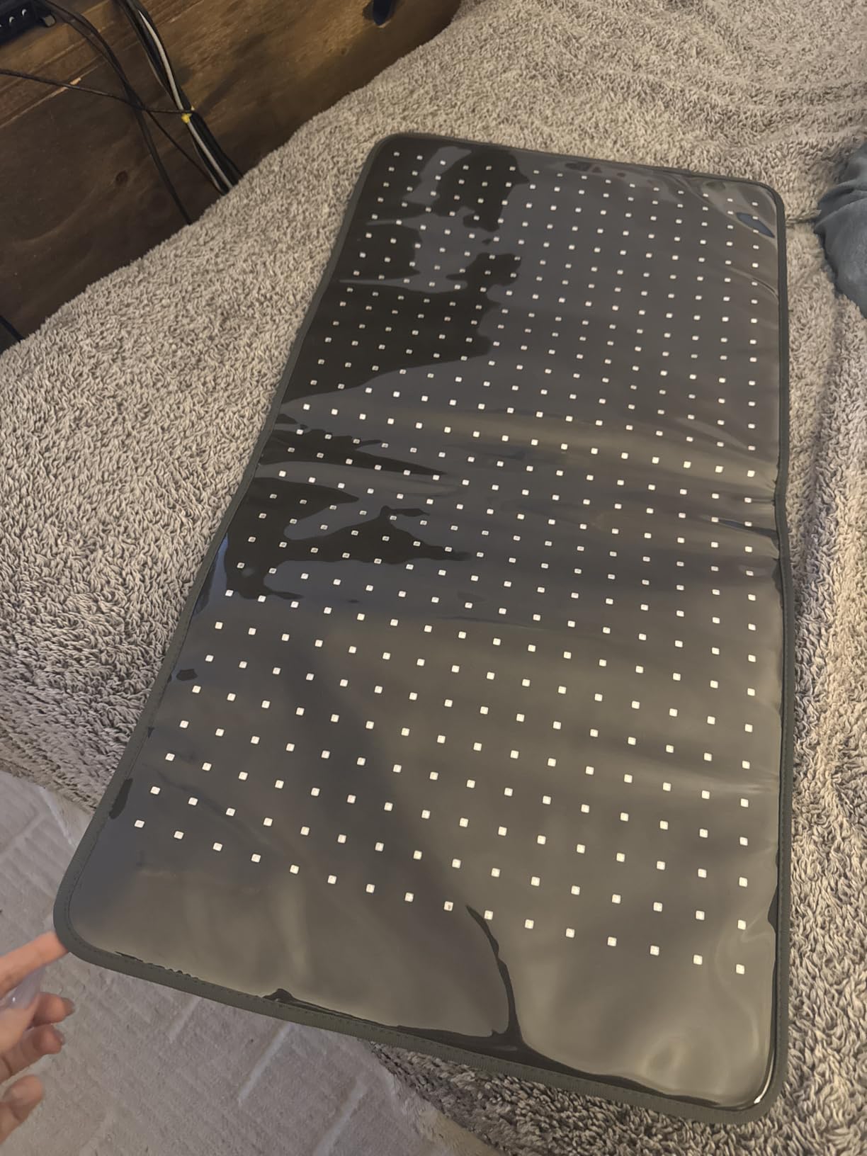 Comfytemp Red Light Therapy Mat for Body, 33'' x 17'', 660nm & 850nm | Flexible Near Infrared Light Therapy Pad, Wearable Light Blanket with Timer, for Back Belly Knee Joint Muscle, Home Use customer photo 1