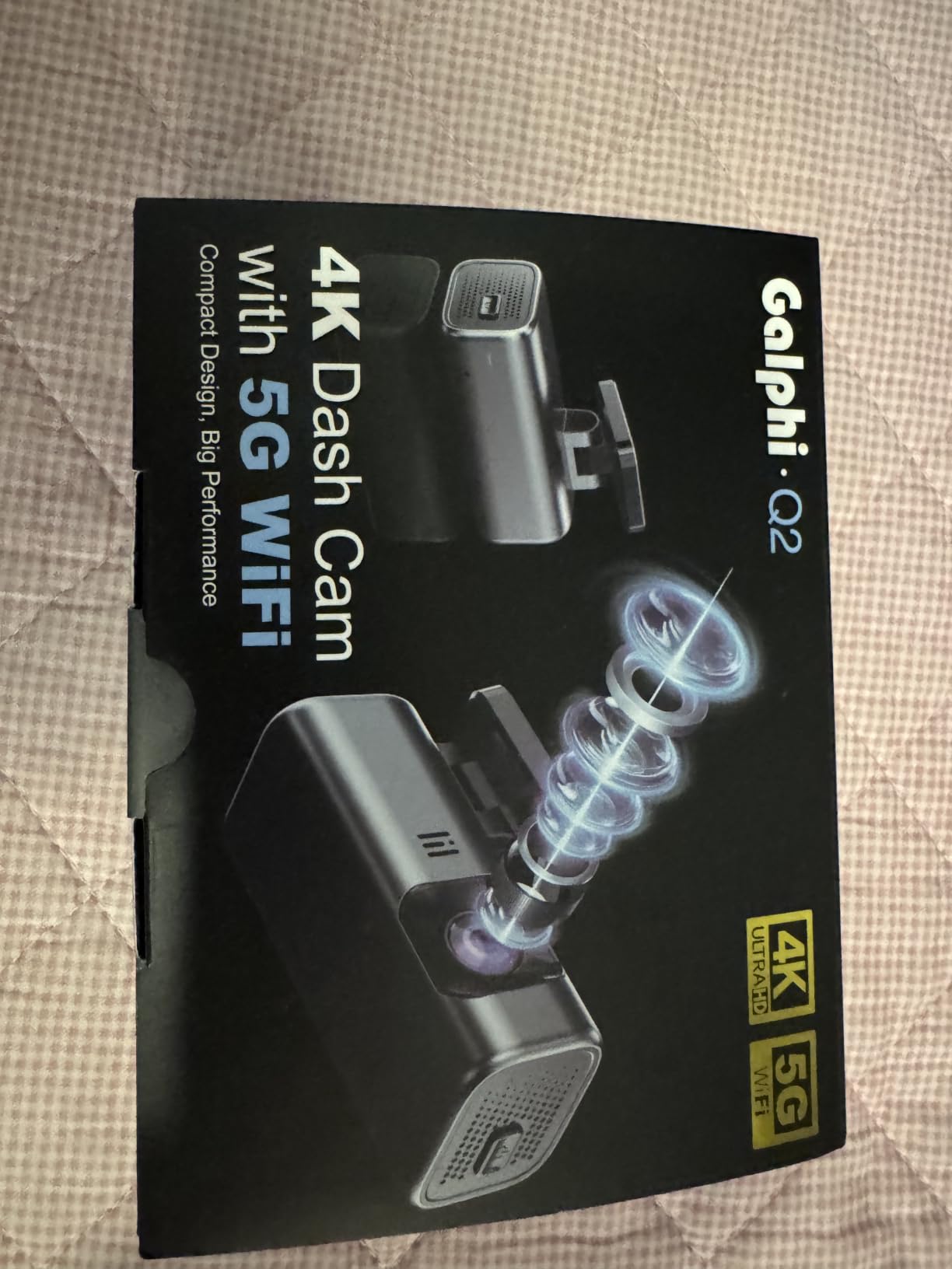galphi 4K Dash Cam Front, 5GHz WiFi, 32GB Card Included, Mini Dashcam | Screen-Free, APP Control, 160° Wide Angle, G-Sensor, Loop Recording, 24H Parking Monitor, Night Vision, Easy Install customer photo 2